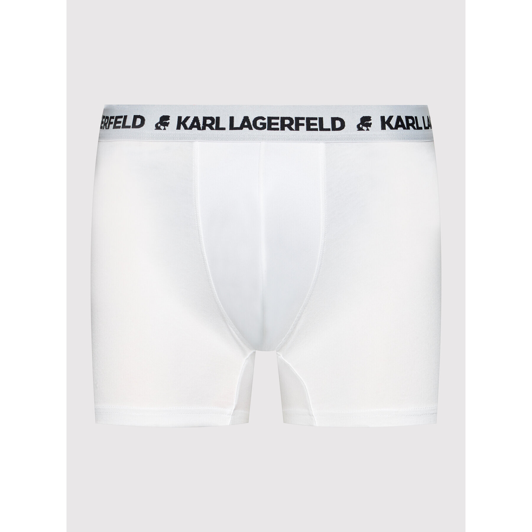 KARL LAGERFELD Комплект 3 чифта боксерки Logo Trunks 211M2102 Бял - Pepit.bg