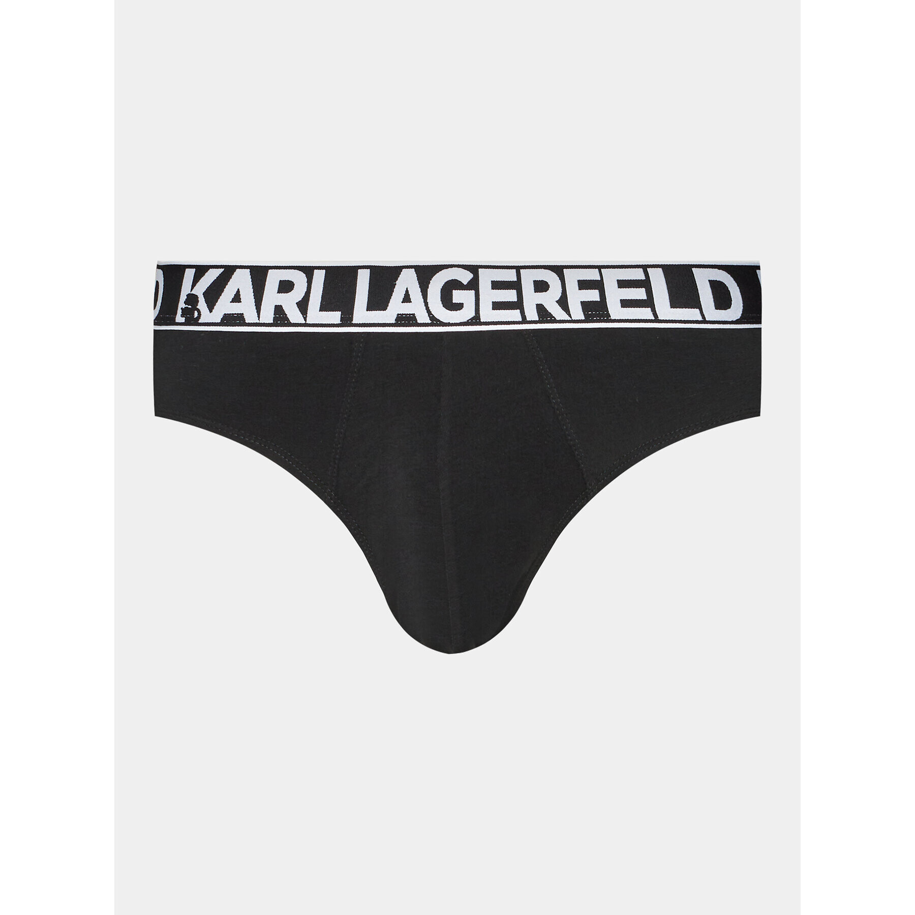 KARL LAGERFELD Комплект 3 чифта слипове Full Elastic Brief Set (3X) 235M2114 Черен - Pepit.bg