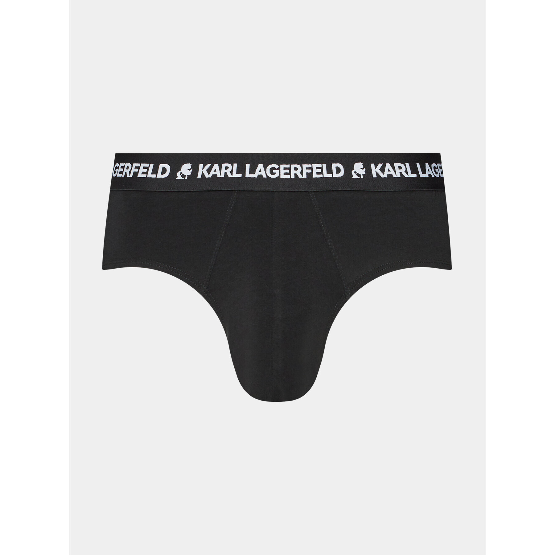 KARL LAGERFELD Комплект 3 чифта слипове Logo Monogram Brief Set(3Pack) 225M2102 Черен - Pepit.bg