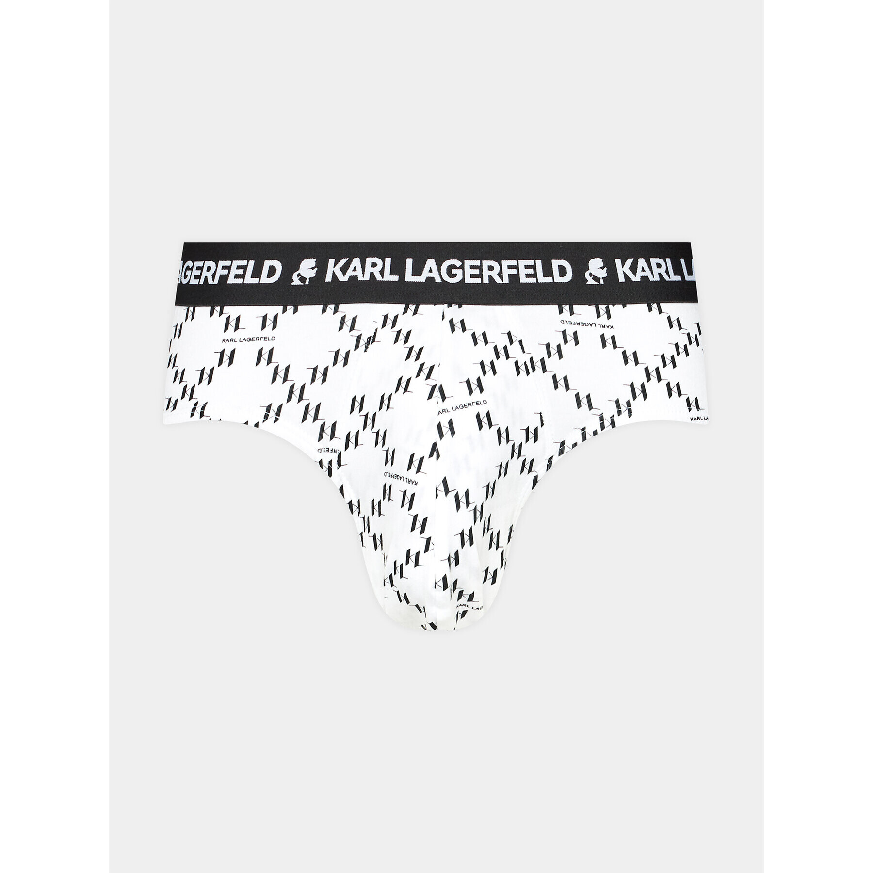 KARL LAGERFELD Комплект 3 чифта слипове Logo Monogram Brief Set(3Pack) 225M2102 Черен - Pepit.bg