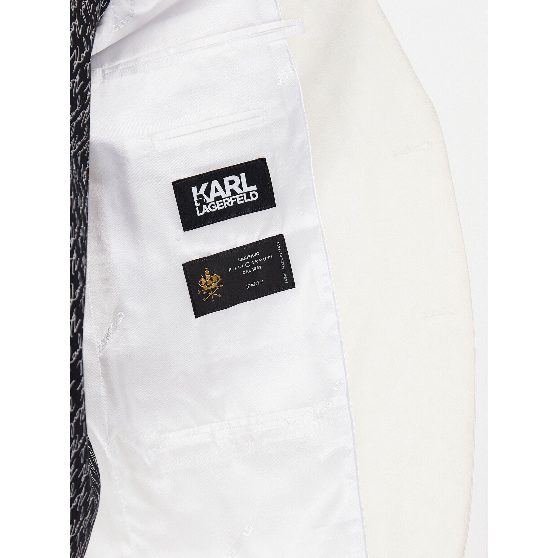 KARL LAGERFELD Костюм 105200 532036 Екрю Regular Fit - Pepit.bg