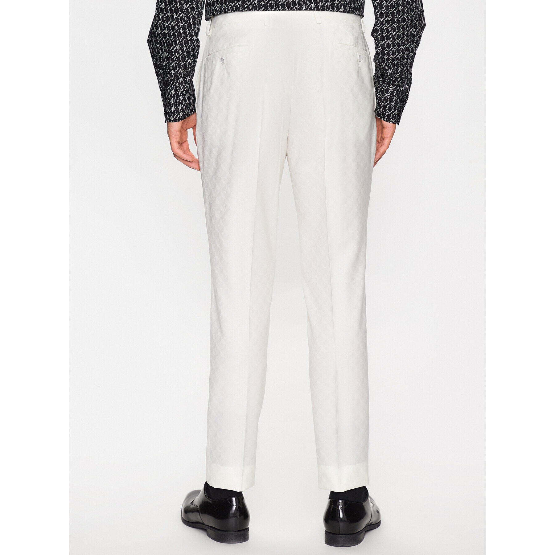 KARL LAGERFELD Костюм 105200 532036 Екрю Regular Fit - Pepit.bg