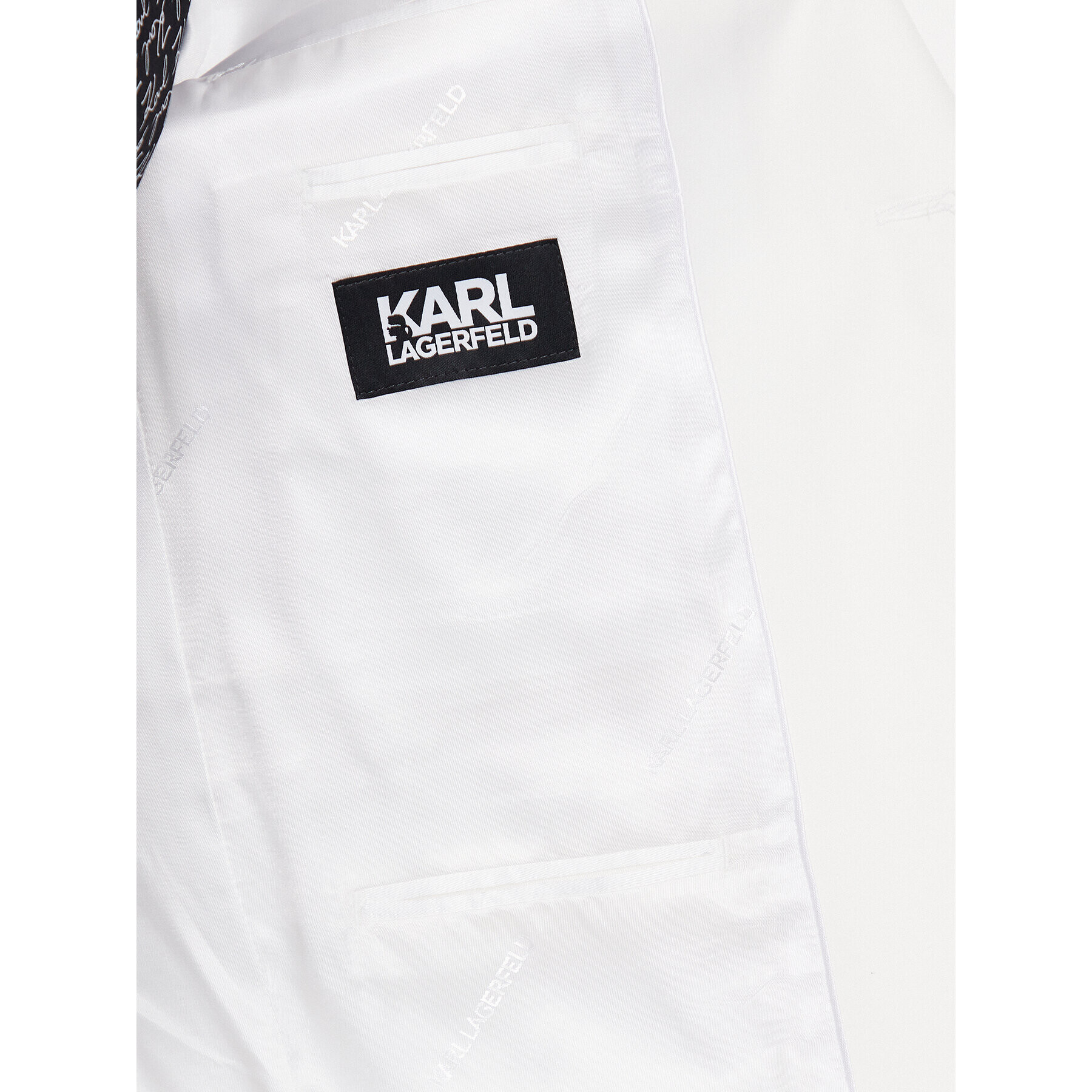 KARL LAGERFELD Костюм 105200 532039 Бял Regular Fit - Pepit.bg