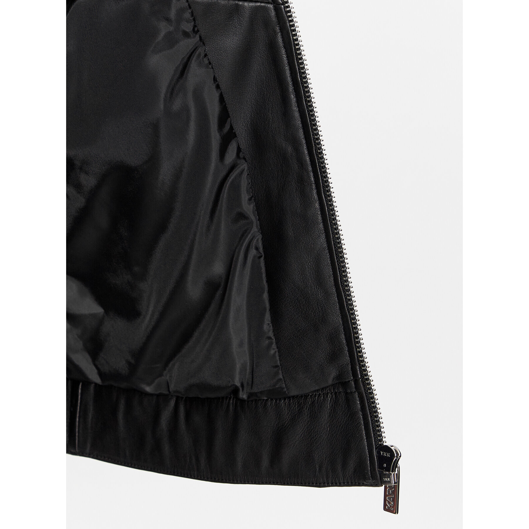 KARL LAGERFELD Кожено яке 555019 534422 Черен Regular Fit - Pepit.bg