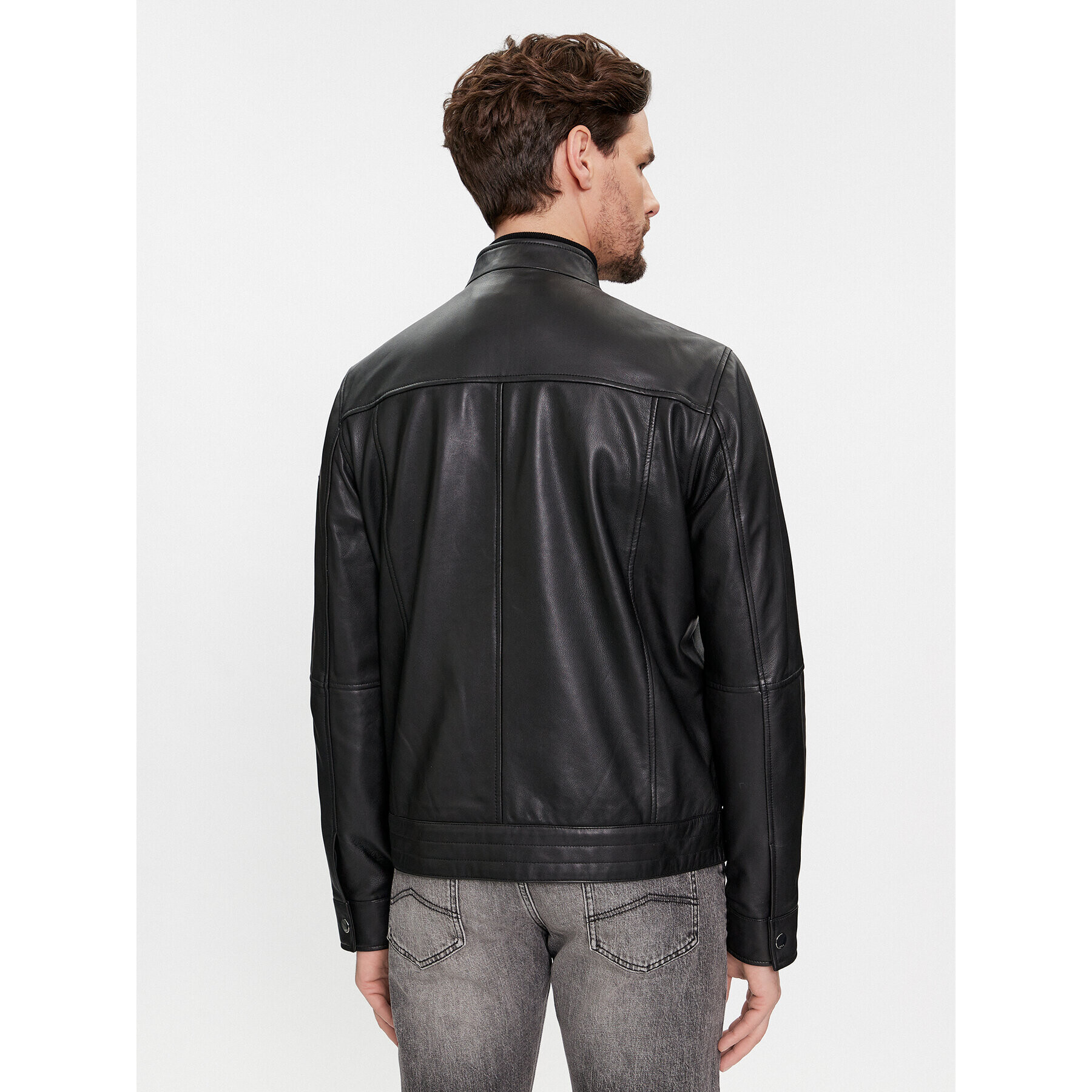 KARL LAGERFELD Кожено яке 555019 541422 Черен Regular Fit - Pepit.bg