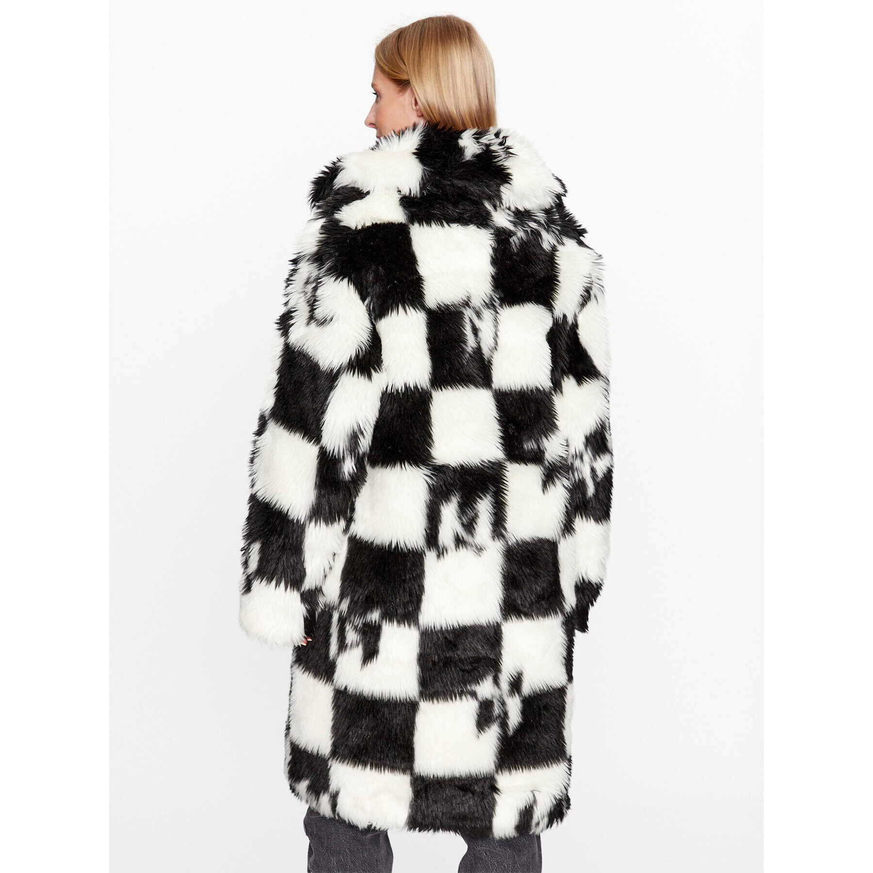 KARL LAGERFELD Кожено палто 236W1510 Черен Regular Fit - Pepit.bg