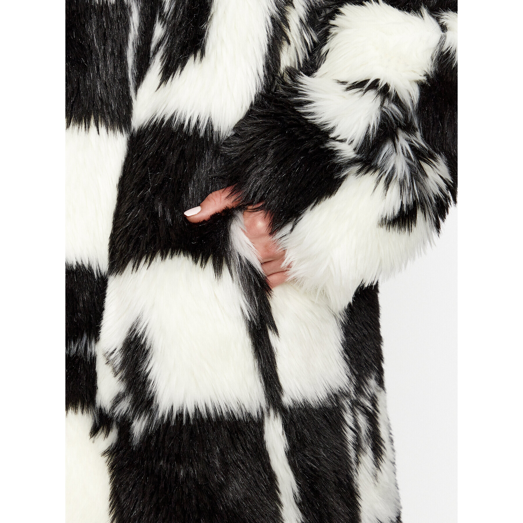 KARL LAGERFELD Кожено палто 236W1510 Черен Regular Fit - Pepit.bg