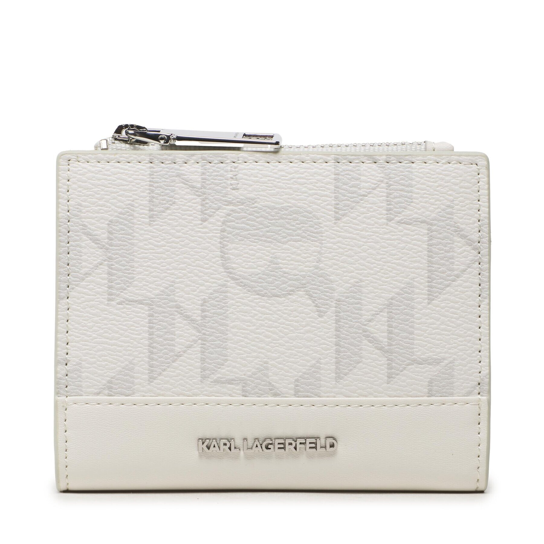 KARL LAGERFELD Малък дамски портфейл 230W3226 Бял - Pepit.bg