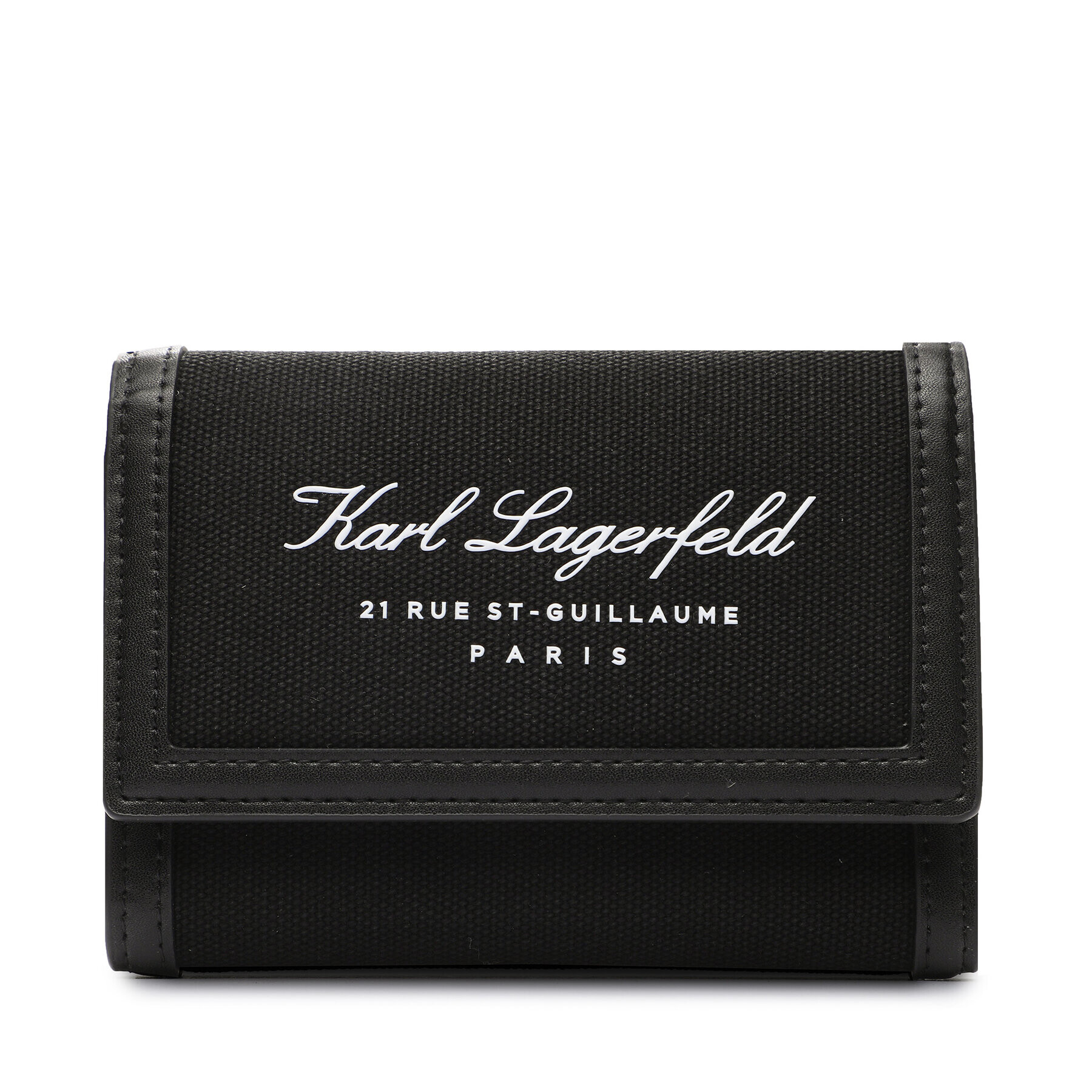 KARL LAGERFELD Малък дамски портфейл 231W3109 Черен - Pepit.bg