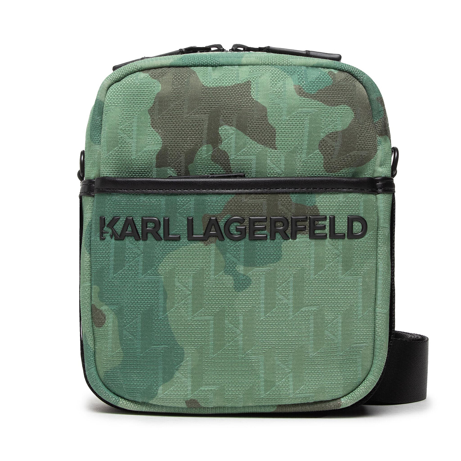 KARL LAGERFELD Мъжка чантичка 221M3075 Зелен - Pepit.bg