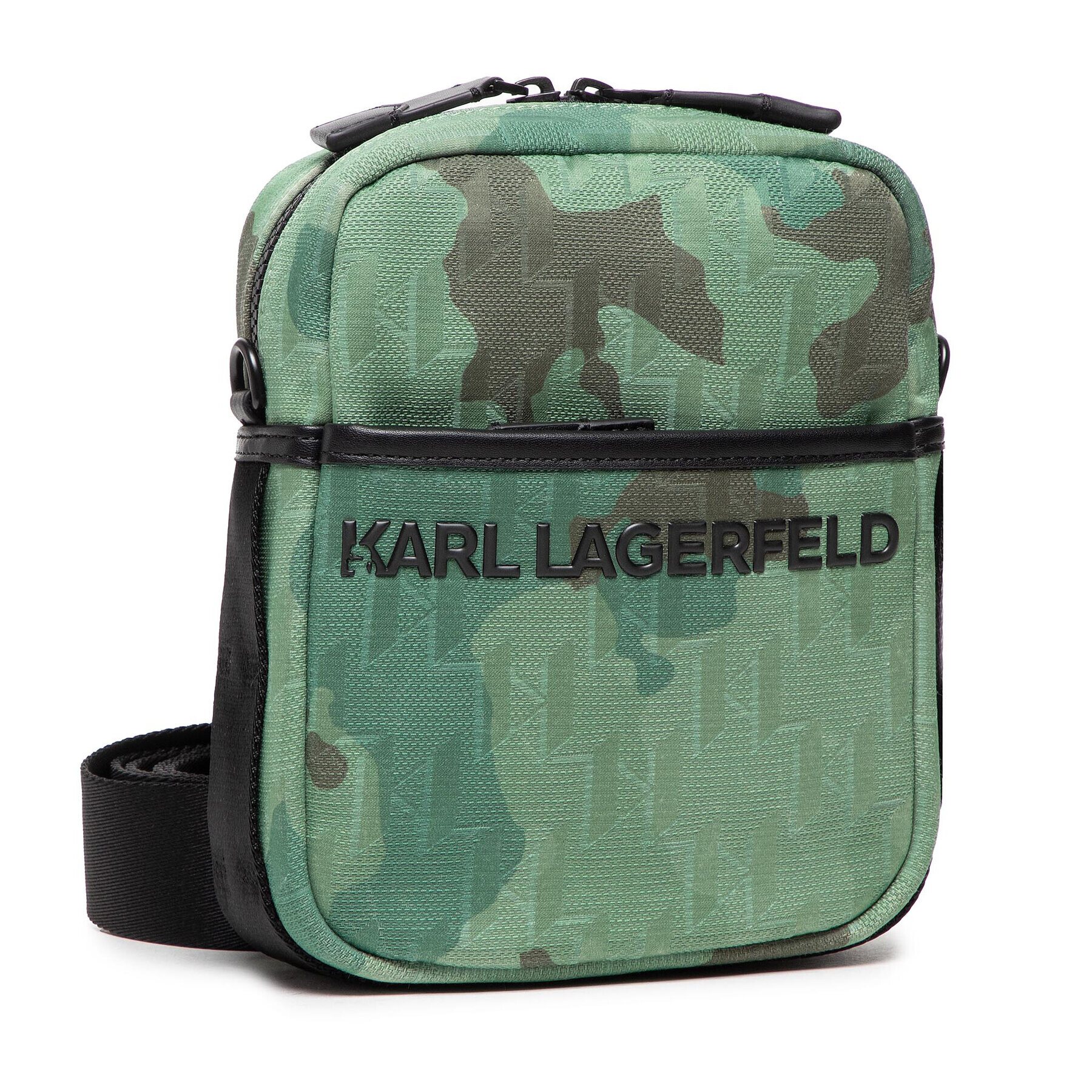 KARL LAGERFELD Мъжка чантичка 221M3075 Зелен - Pepit.bg