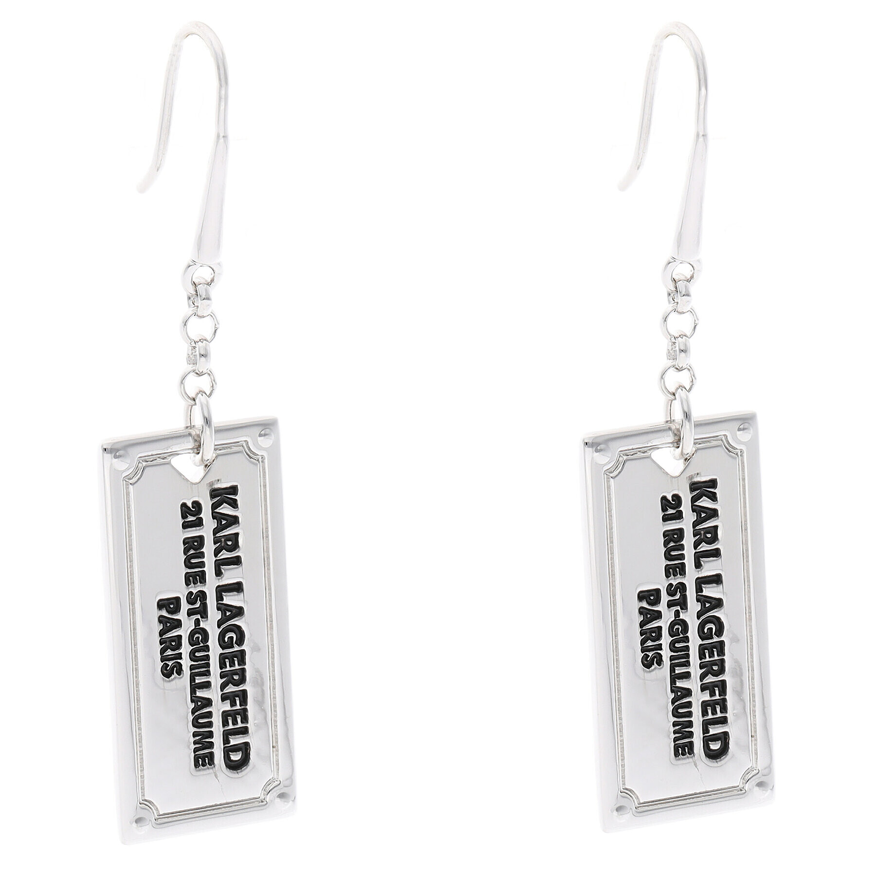 KARL LAGERFELD Обици 220W3912 Сребрист - Pepit.bg