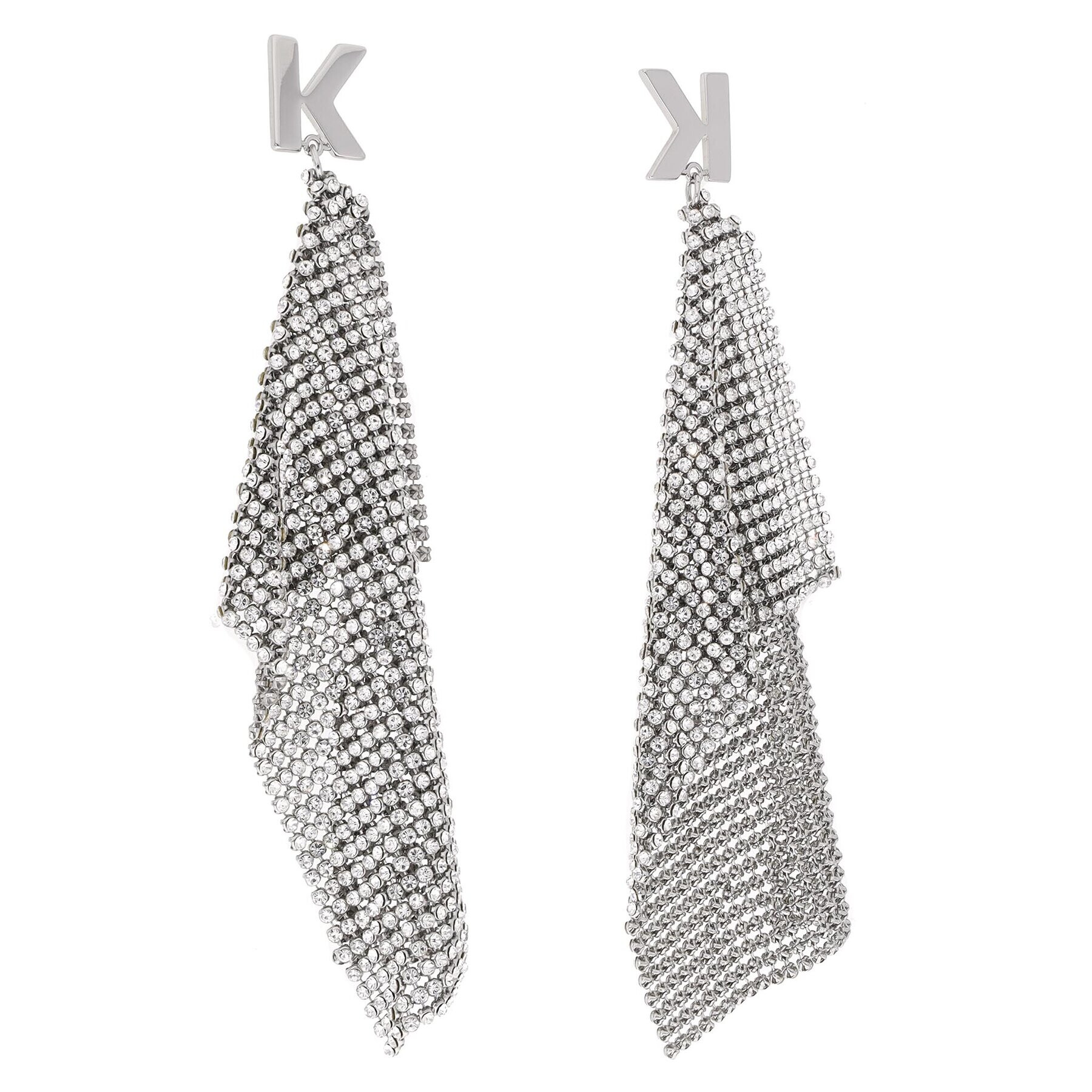 KARL LAGERFELD Обици 225W3923 Сребрист - Pepit.bg