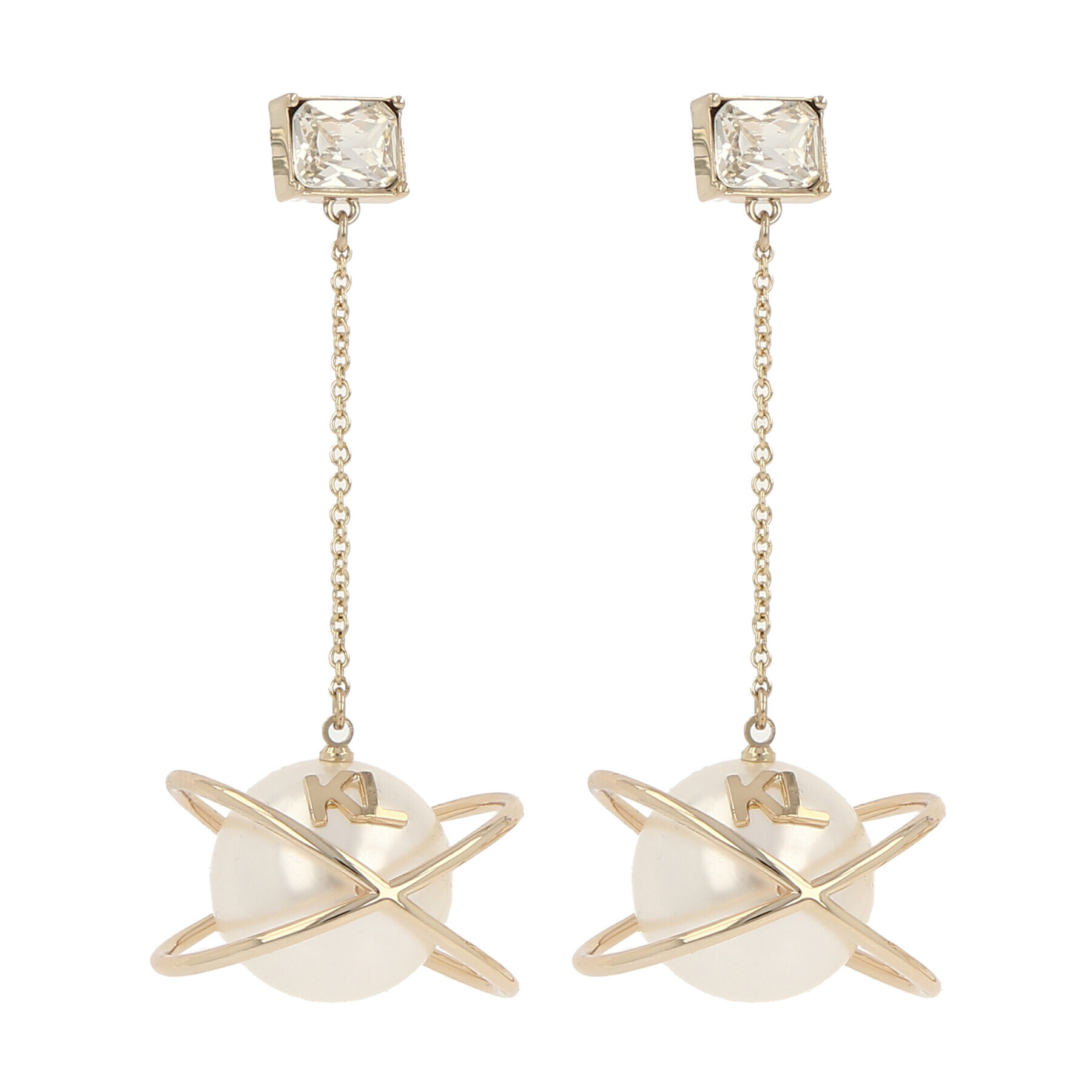 KARL LAGERFELD Обици 230W3911 Златист - Pepit.bg