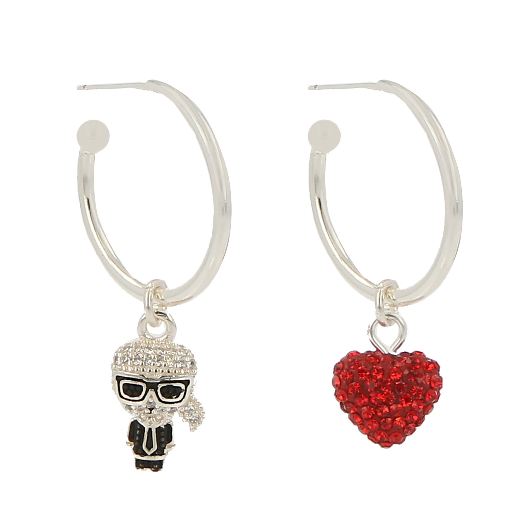 KARL LAGERFELD Обици 230W3928 Сребрист - Pepit.bg