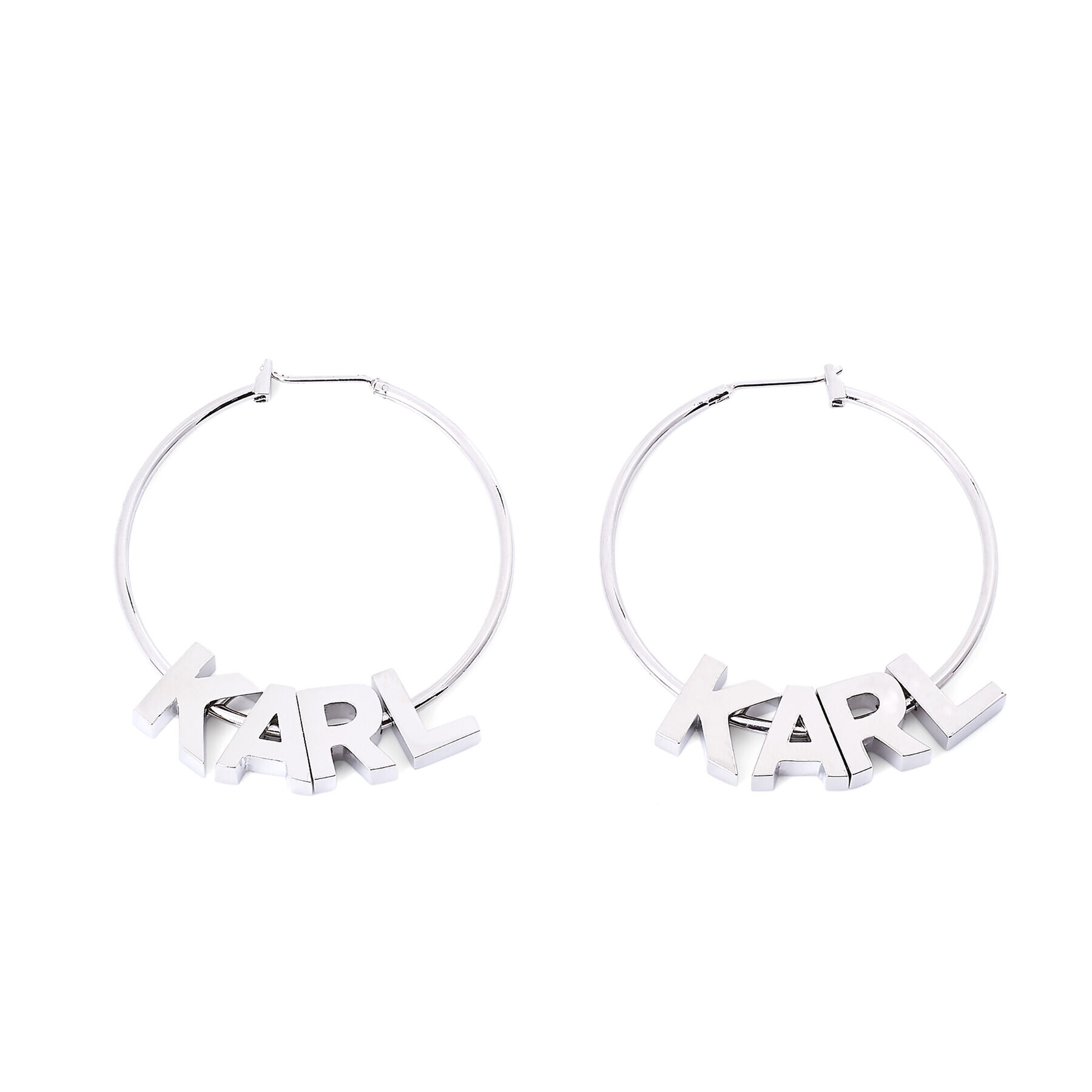 KARL LAGERFELD Обици 230W3938 Сребрист - Pepit.bg