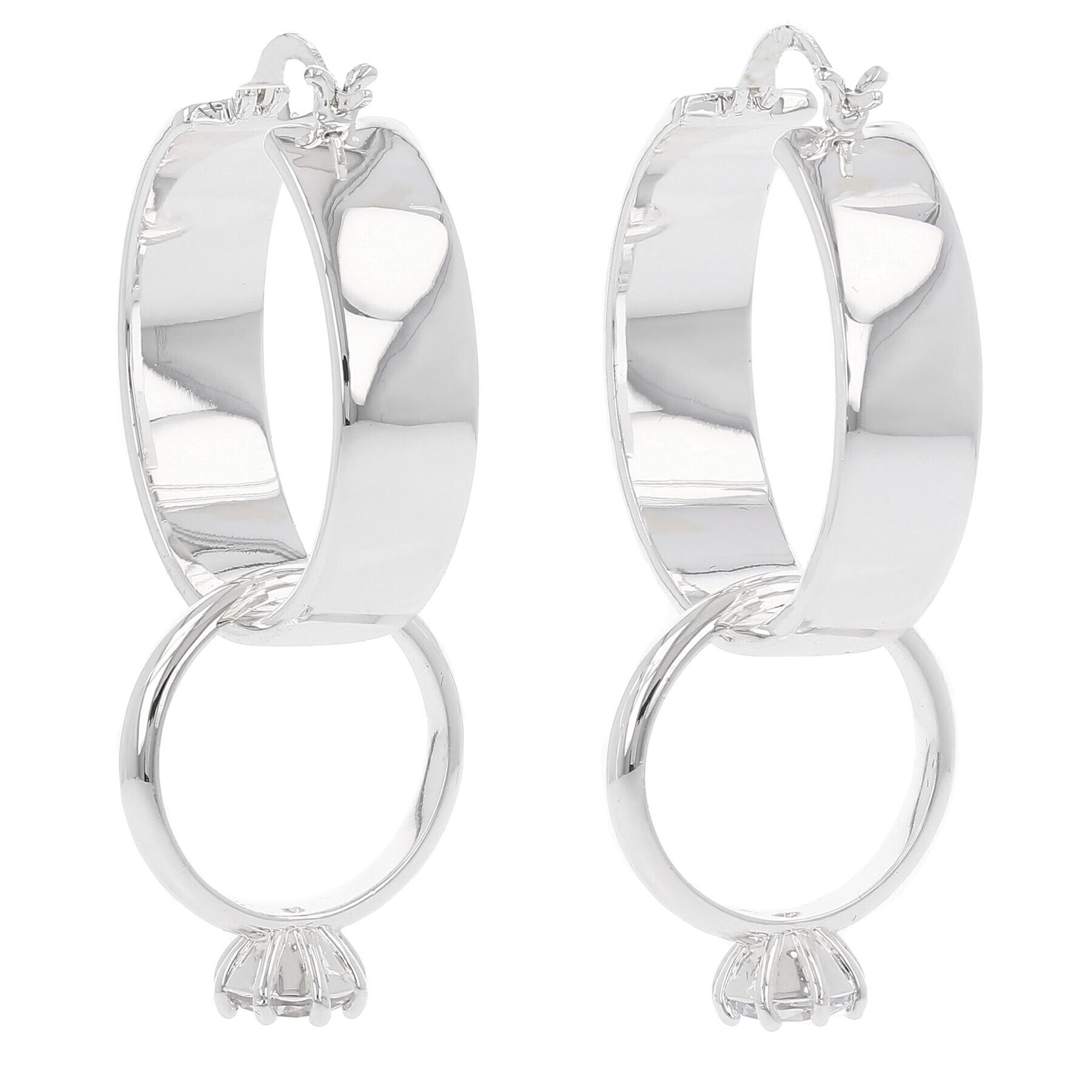 KARL LAGERFELD Обици 231W3922 Сребрист - Pepit.bg