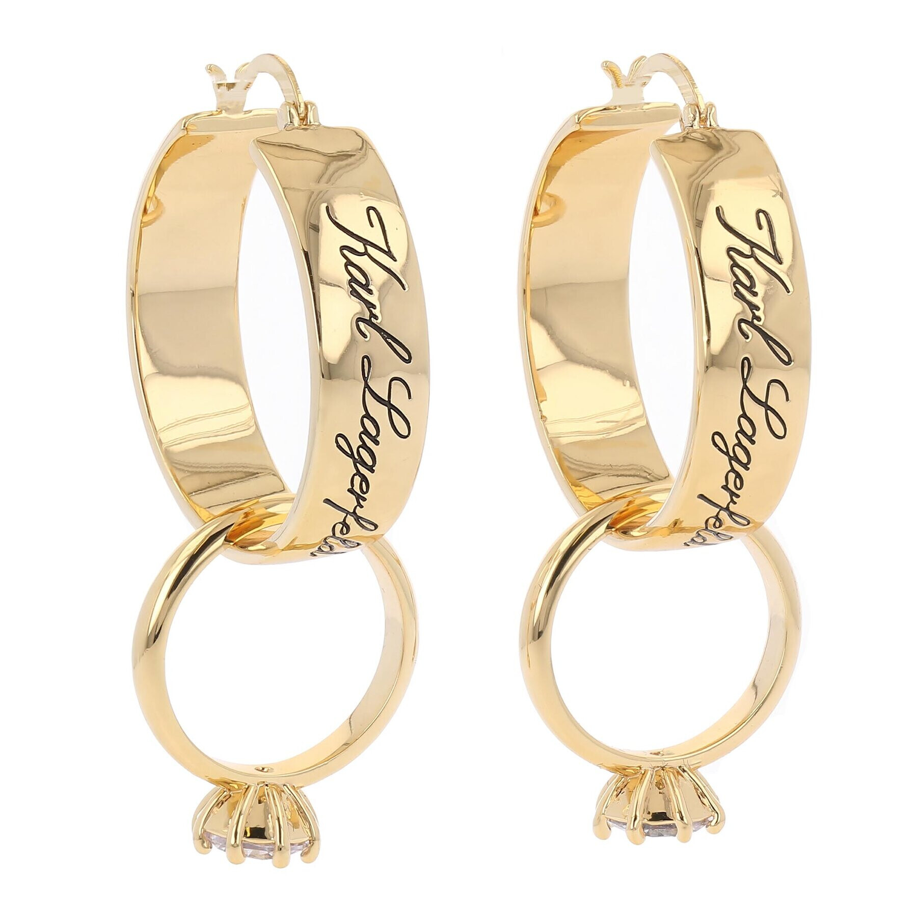 KARL LAGERFELD Обици 231W3922 Златист - Pepit.bg