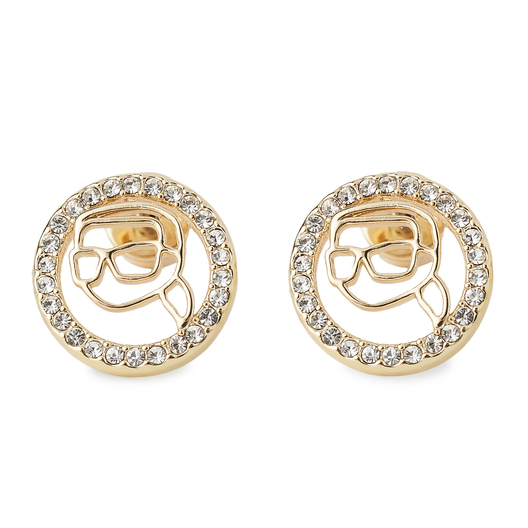 KARL LAGERFELD Обици 240W3905 Златист - Pepit.bg