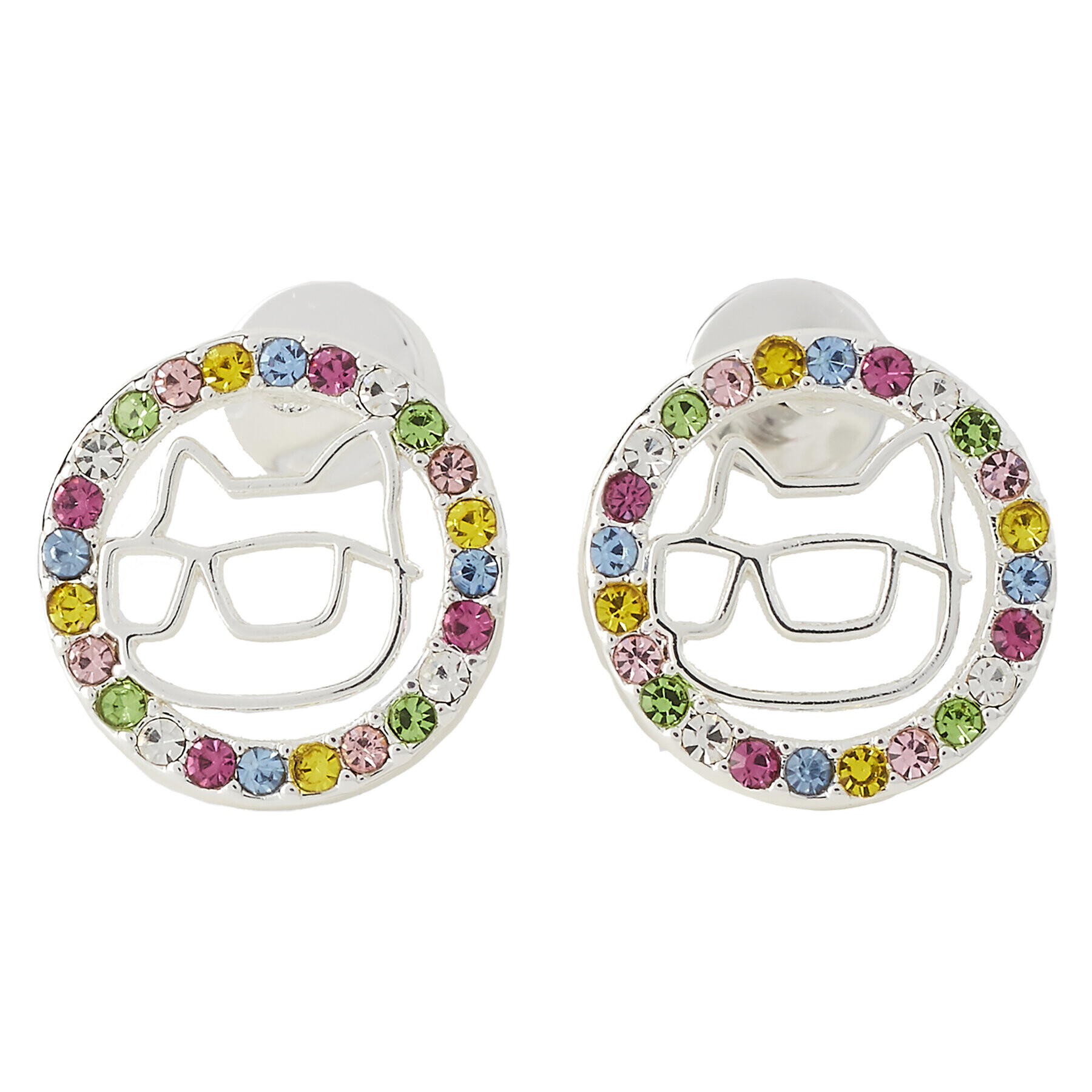 KARL LAGERFELD Обици 240W3906 Сребрист - Pepit.bg