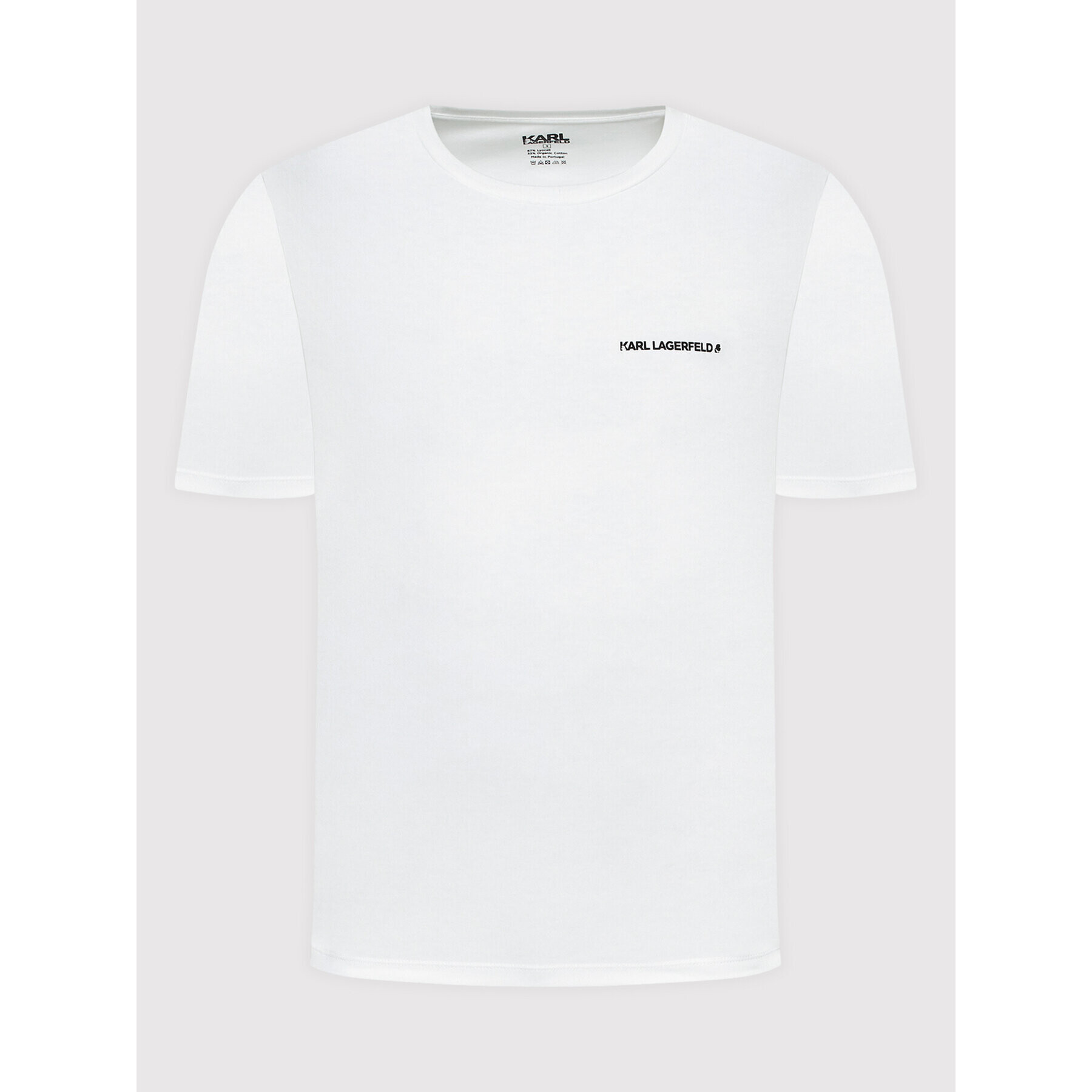 KARL LAGERFELD Пижама 220M2180 Бял Regular Fit - Pepit.bg
