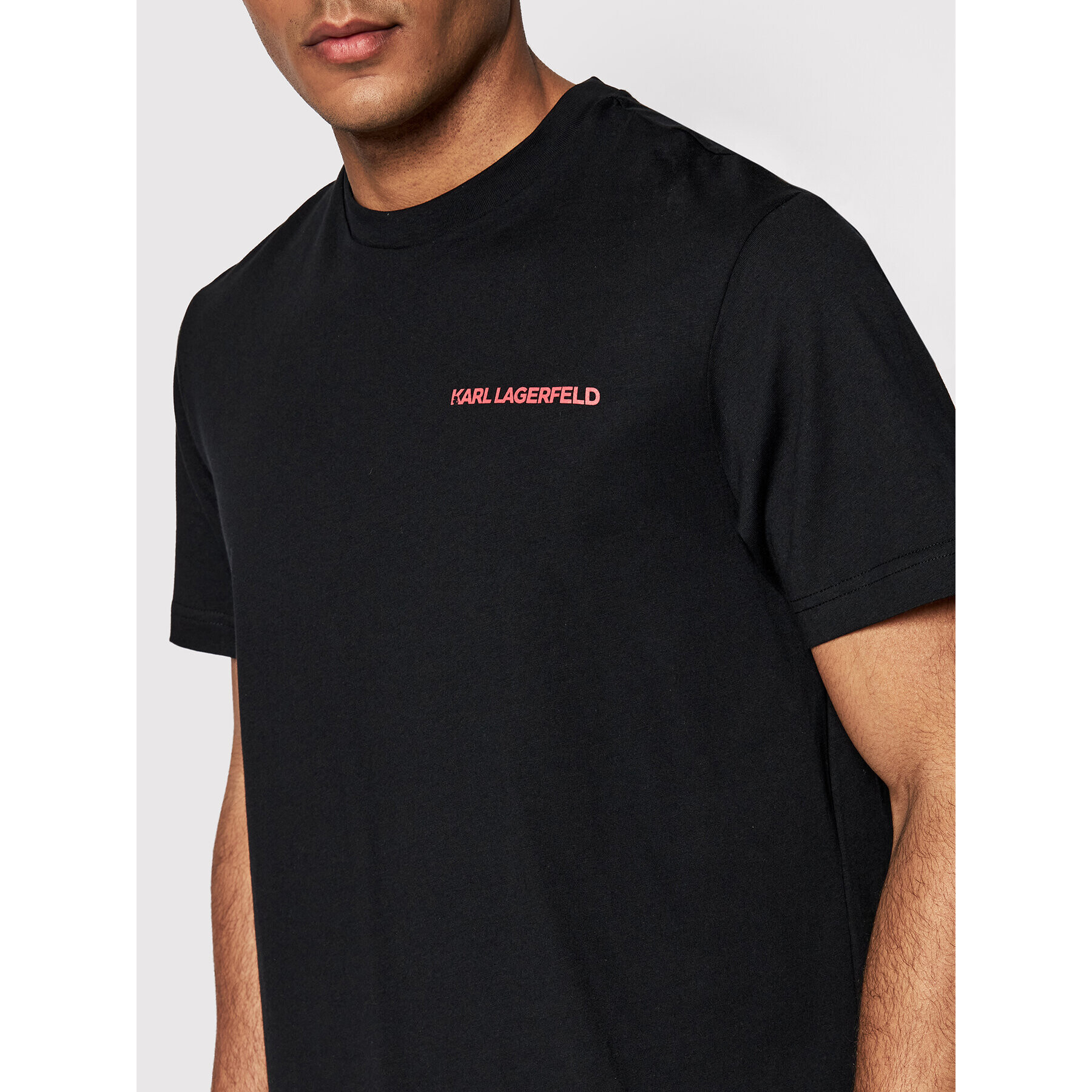 KARL LAGERFELD Пижама Check 220M2128 Черен Relaxed Fit - Pepit.bg