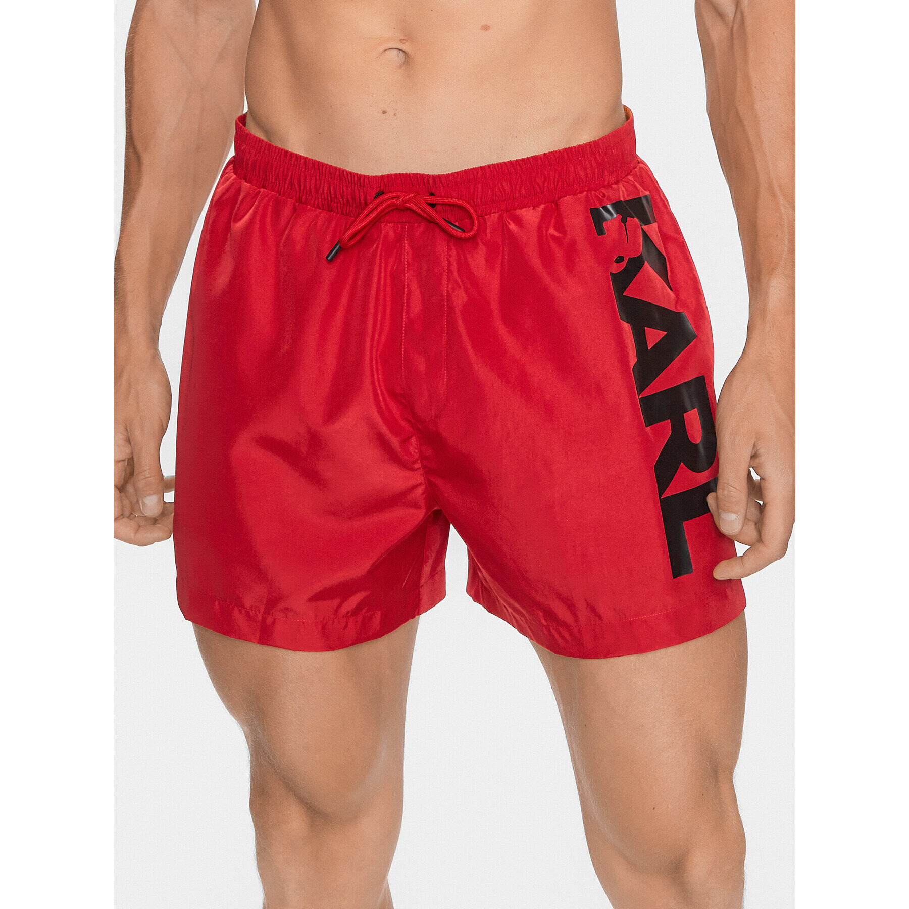 KARL LAGERFELD Плувни шорти 230M2202 Червен Regular Fit - Pepit.bg