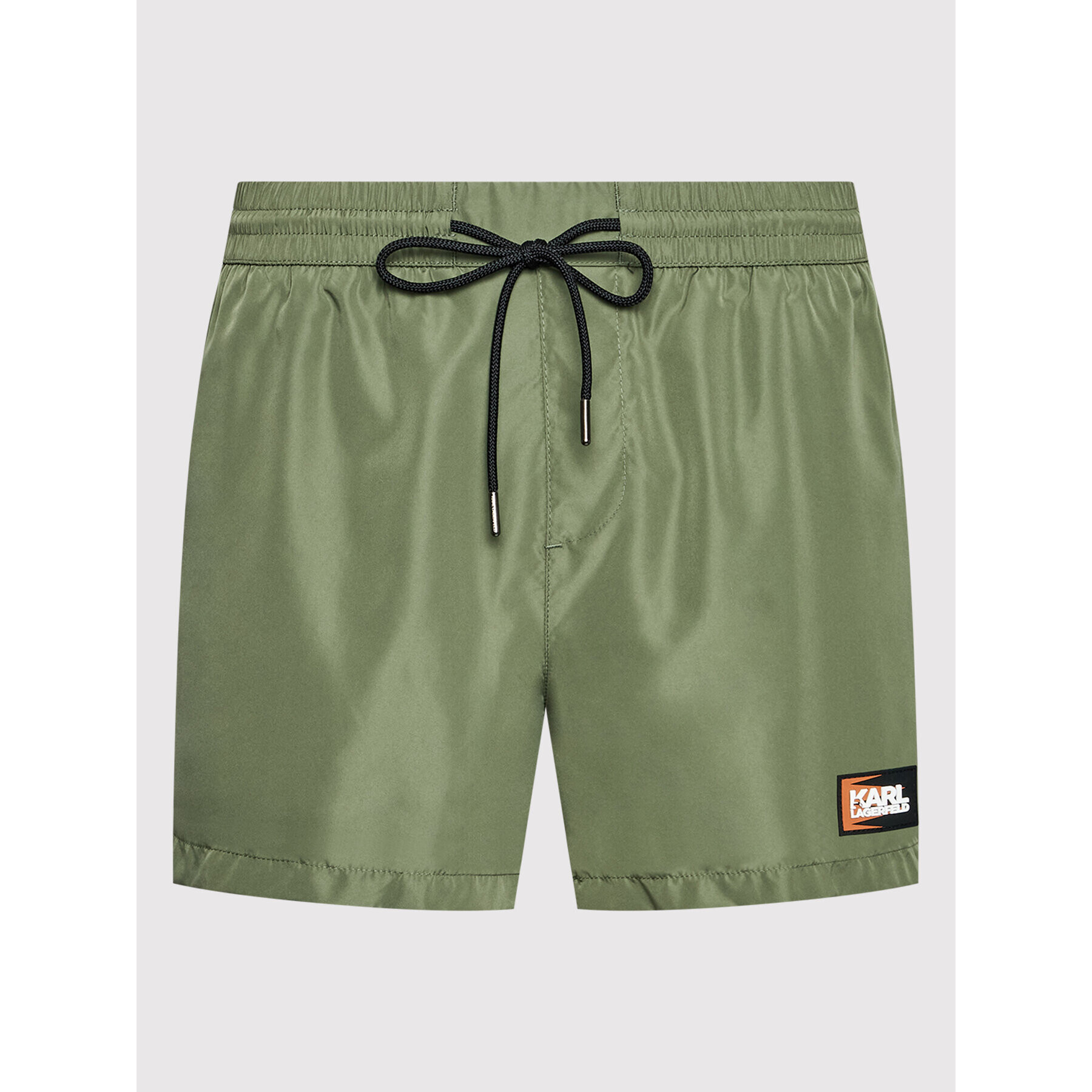 KARL LAGERFELD Плувни шорти Ethnic KL22MBS01 Зелен Regular Fit - Pepit.bg