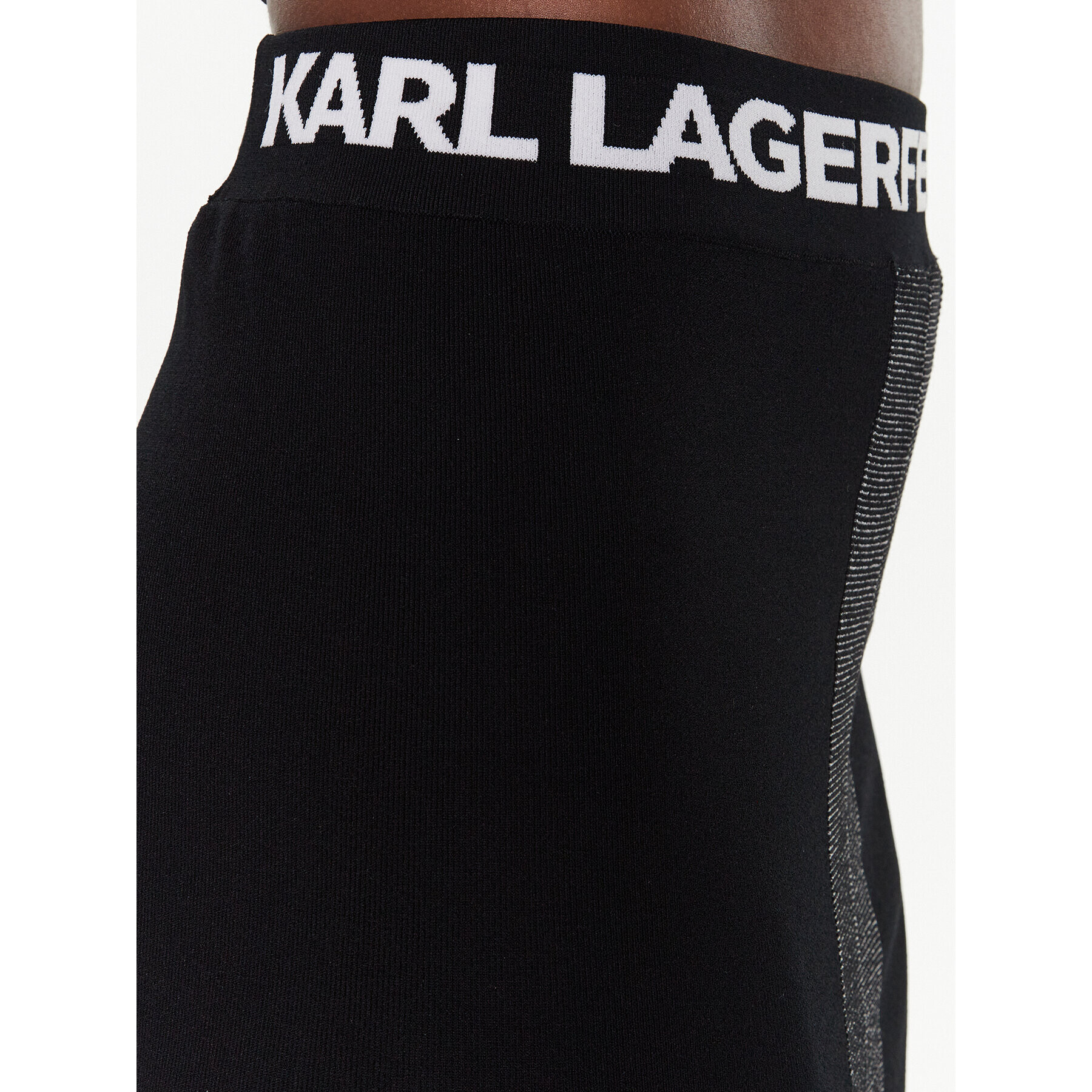 KARL LAGERFELD Пола тип молив 221W1325 Черен Slim Fit - Pepit.bg