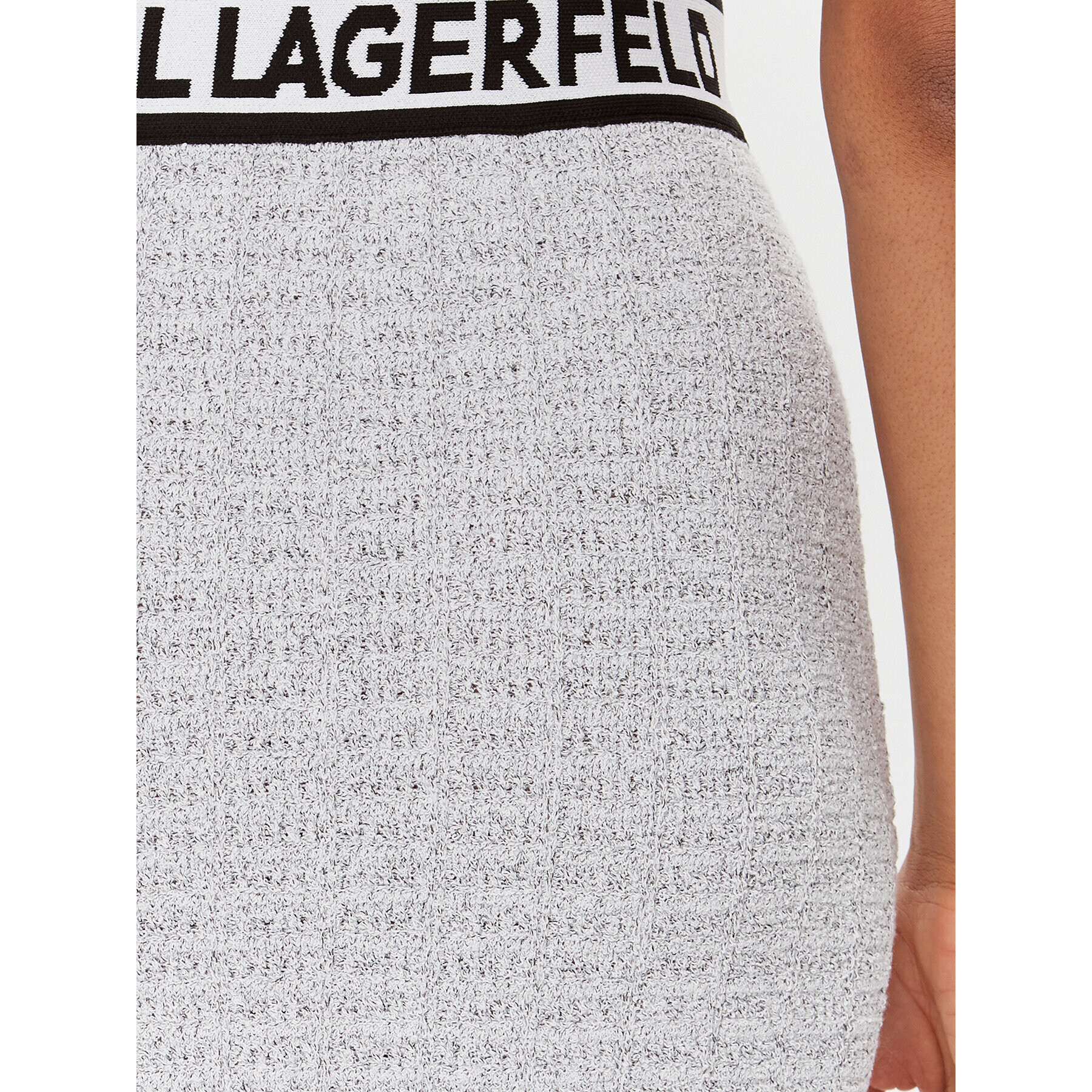 KARL LAGERFELD Пола тип молив 235W1204 Бял Slim Fit - Pepit.bg