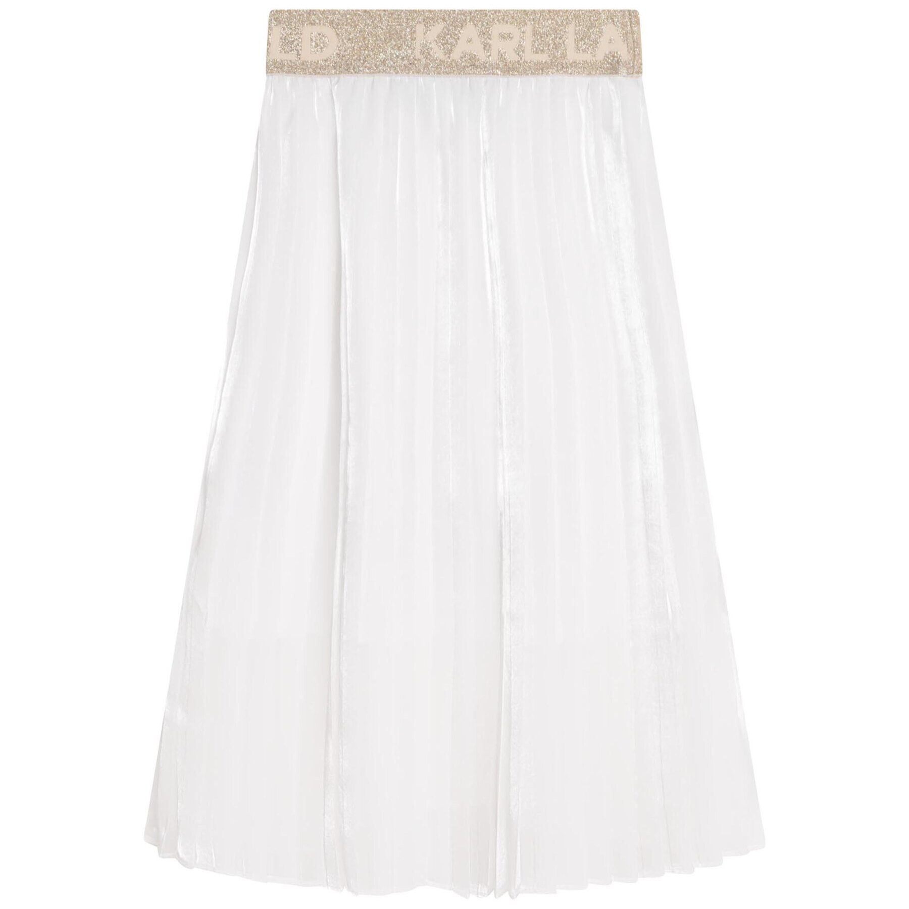 Karl Lagerfeld Kids Пола Z13091 D Екрю Regular Fit - Pepit.bg
