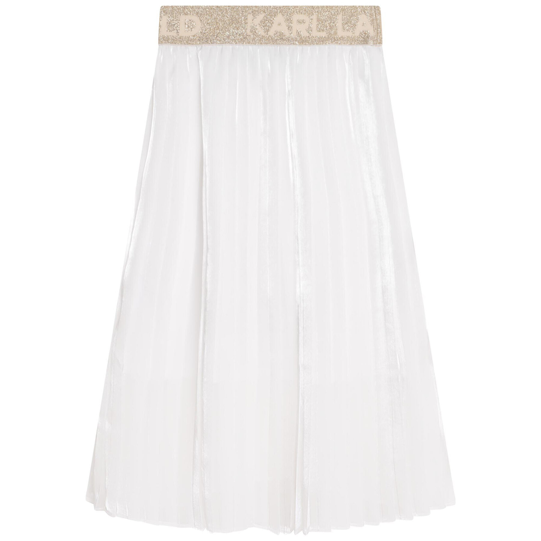 Karl Lagerfeld Kids Пола Z13091 S Екрю Regular Fit - Pepit.bg