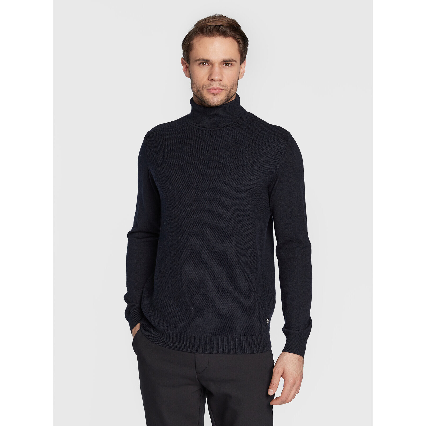 KARL LAGERFELD Поло 655009 524399 Тъмносин Regular Fit - Pepit.bg