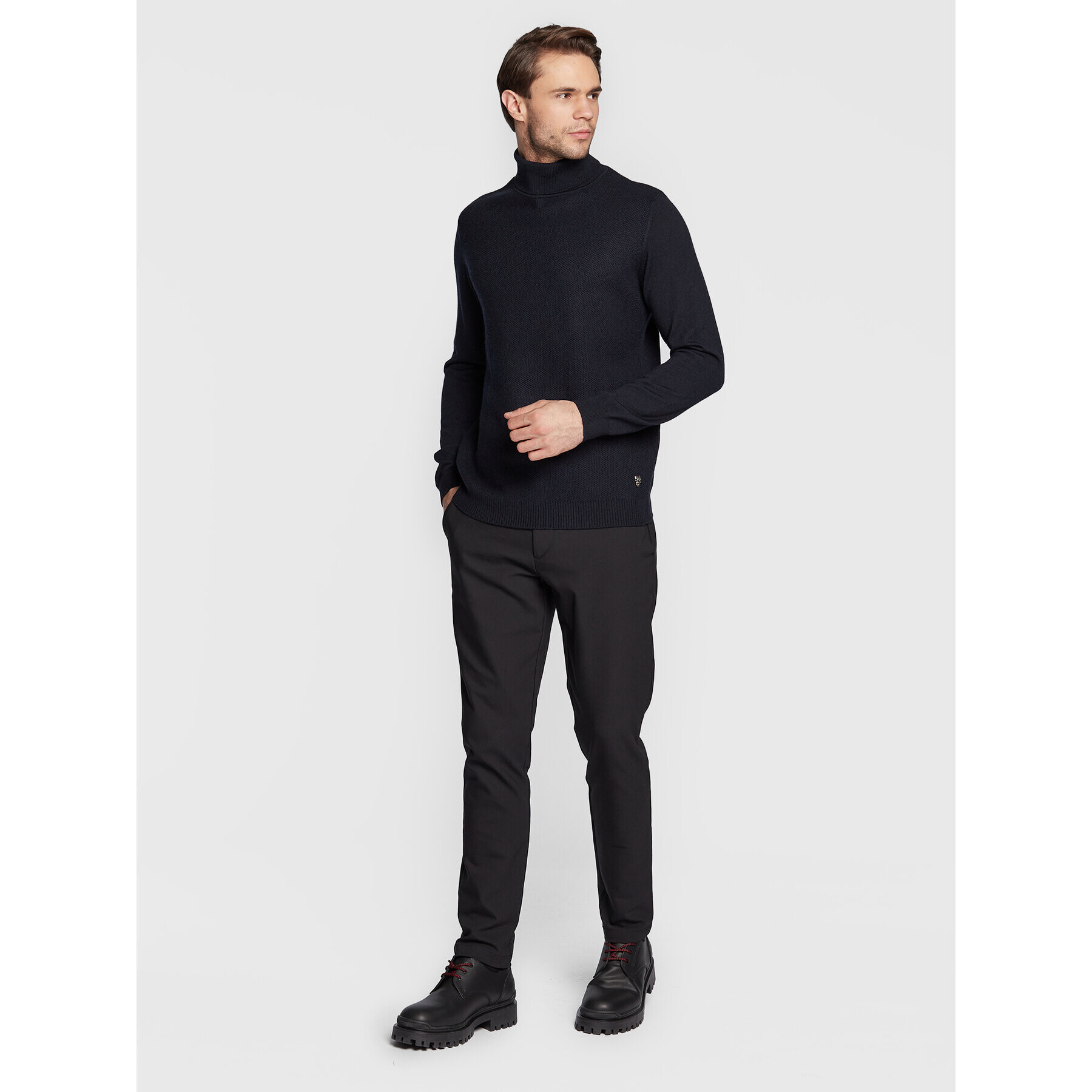 KARL LAGERFELD Поло 655009 524399 Тъмносин Regular Fit - Pepit.bg