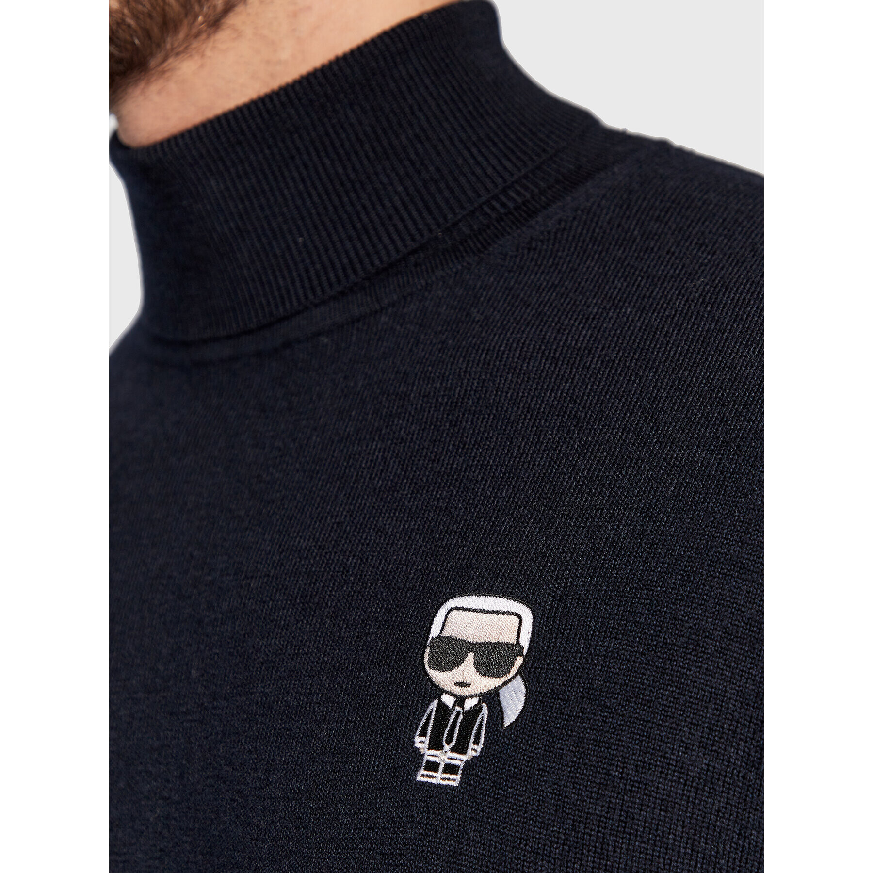 KARL LAGERFELD Поло 655014 524399 Тъмносин Regular Fit - Pepit.bg