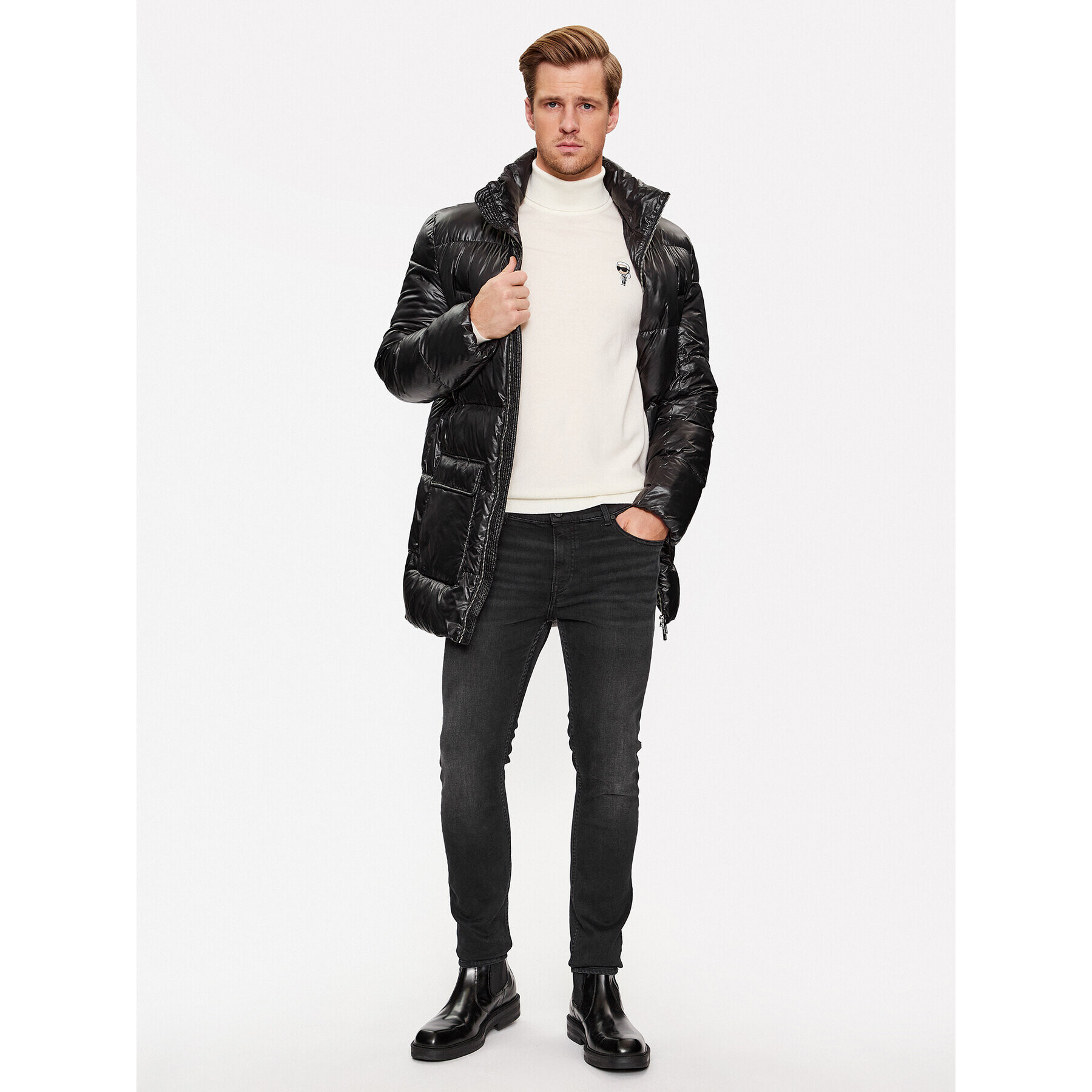 KARL LAGERFELD Поло 655014 534399 Бежов Regular Fit - Pepit.bg