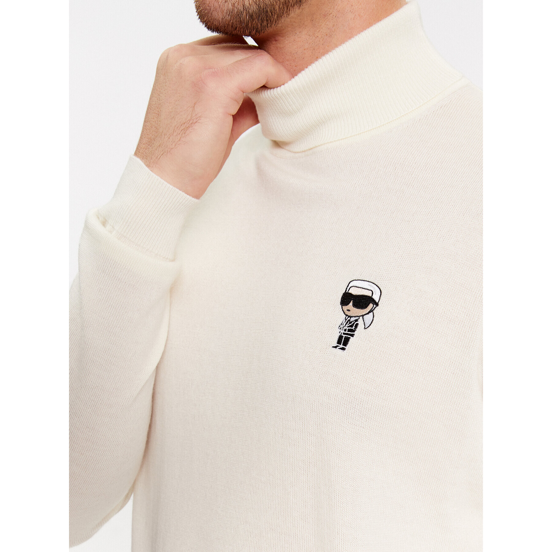 KARL LAGERFELD Поло 655014 534399 Бежов Regular Fit - Pepit.bg