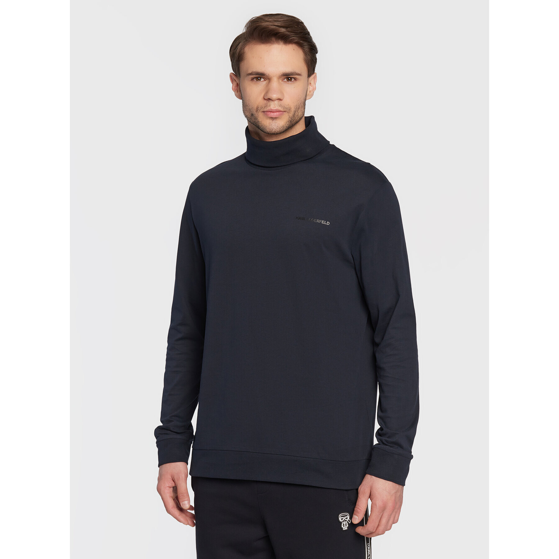 KARL LAGERFELD Поло 755032 524226 Тъмносин Regular Fit - Pepit.bg