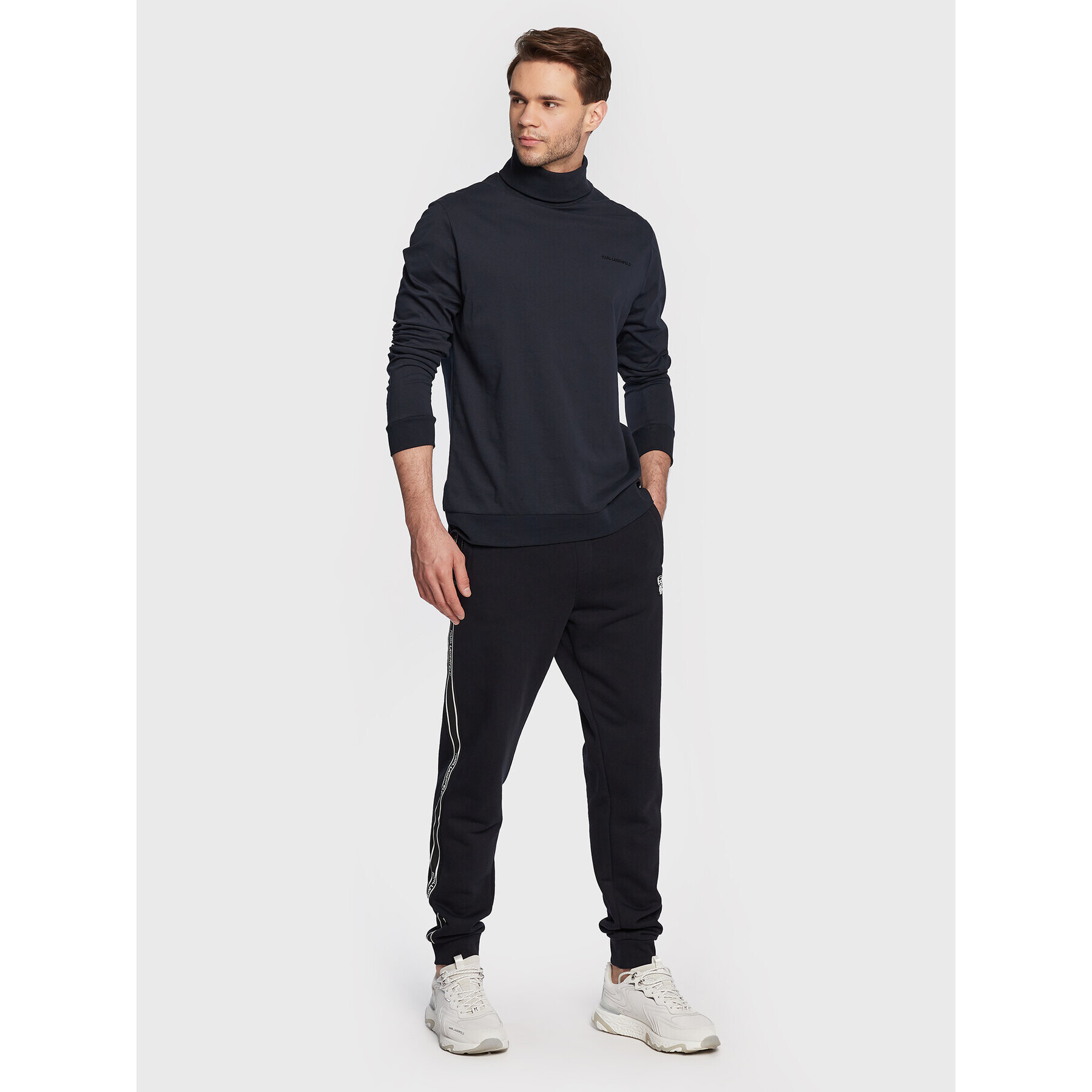 KARL LAGERFELD Поло 755032 524226 Тъмносин Regular Fit - Pepit.bg