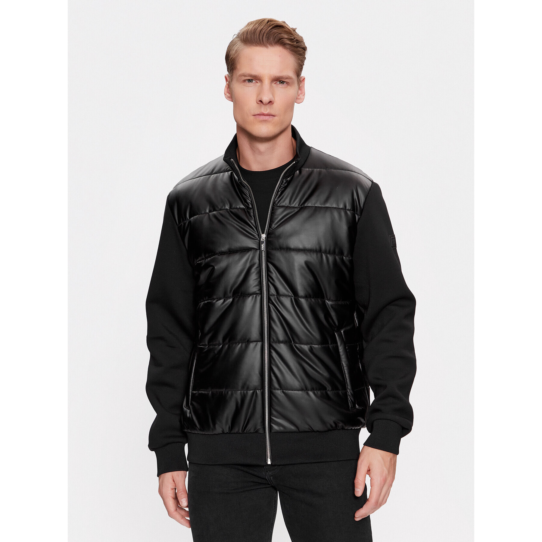 KARL LAGERFELD Преходно яке 505065 534565 Черен Regular Fit - Pepit.bg