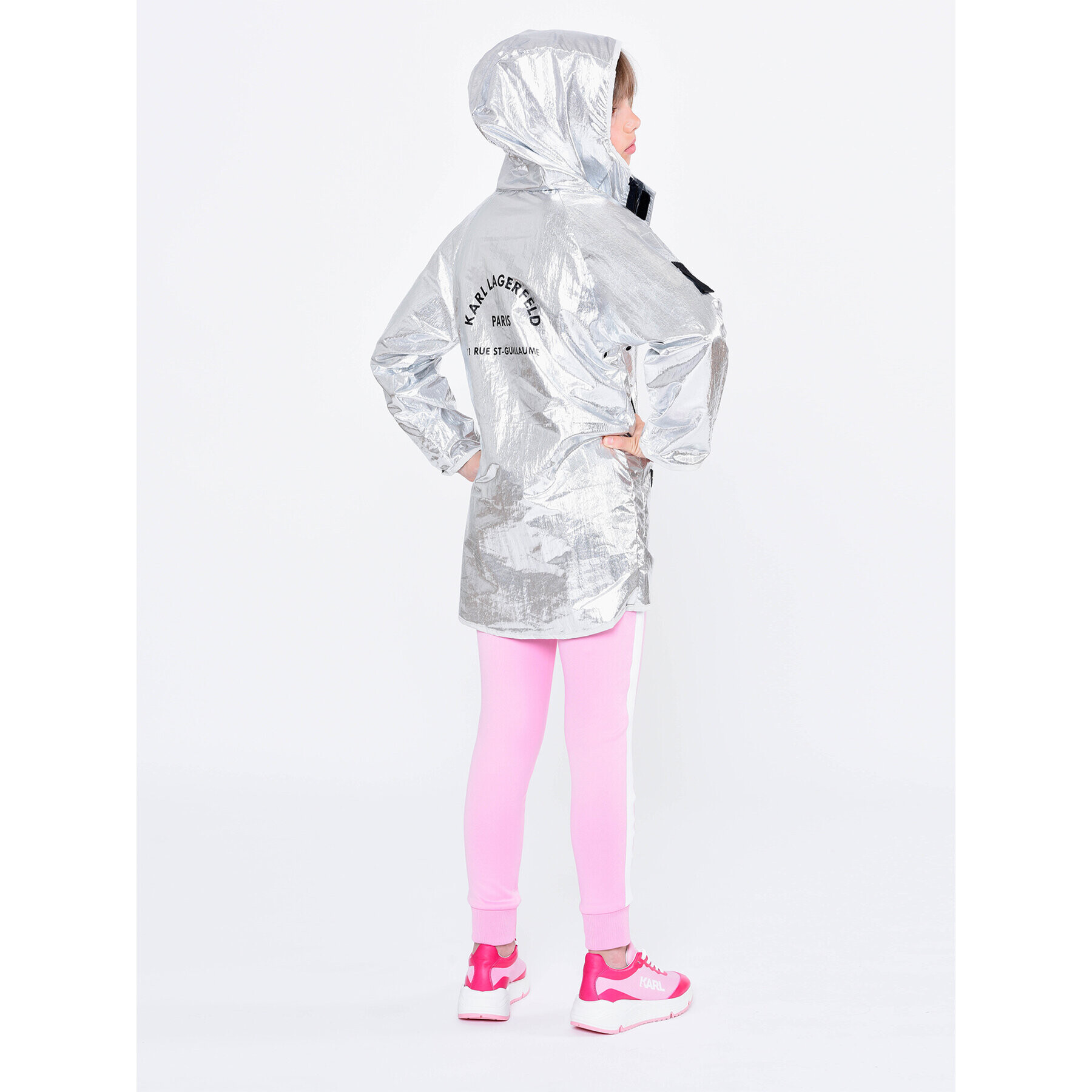 Karl Lagerfeld Kids Преходно яке Z16149 D Сив Regular Fit - Pepit.bg