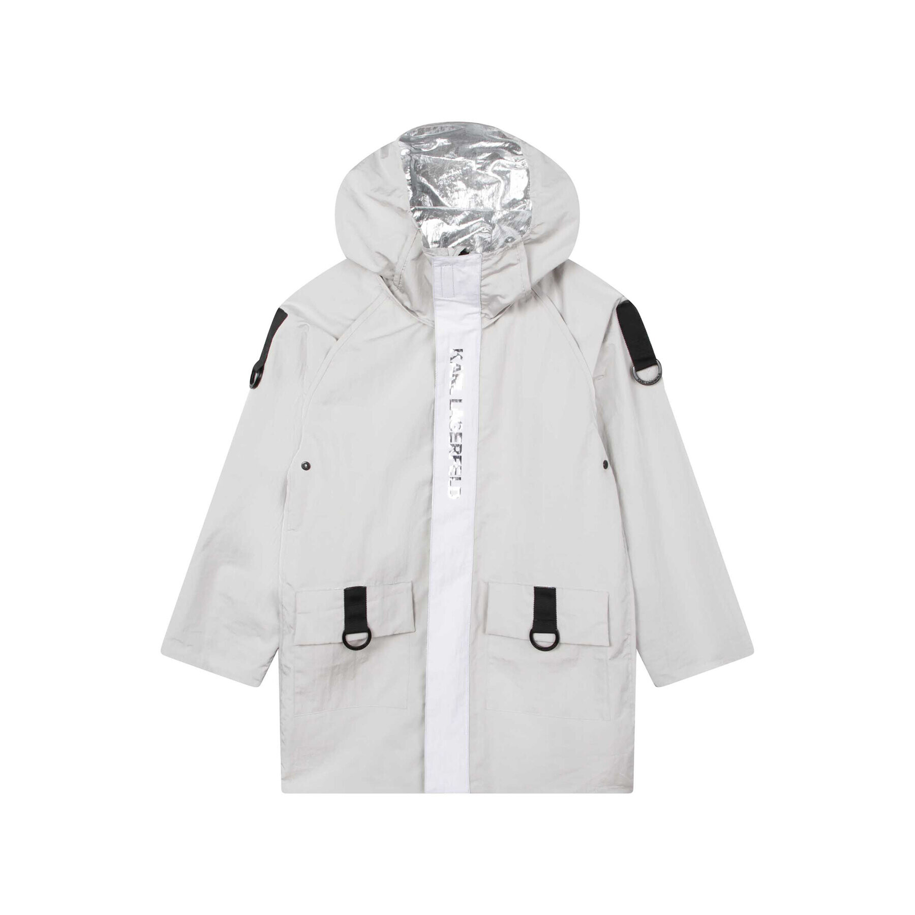 Karl Lagerfeld Kids Преходно яке Z16149 S Сив Regular Fit - Pepit.bg