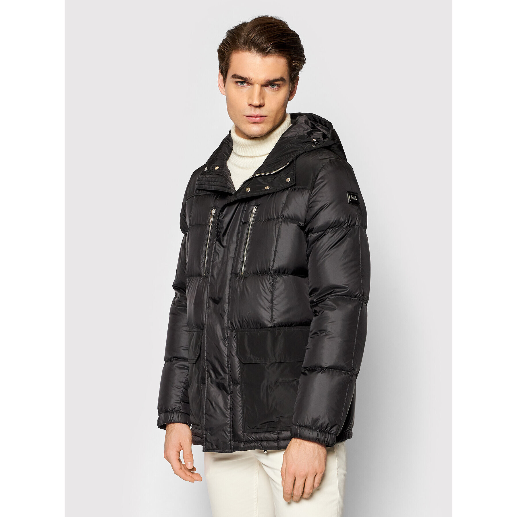 KARL LAGERFELD Пухено яке 505002 512502 Черен Regular Fit - Pepit.bg