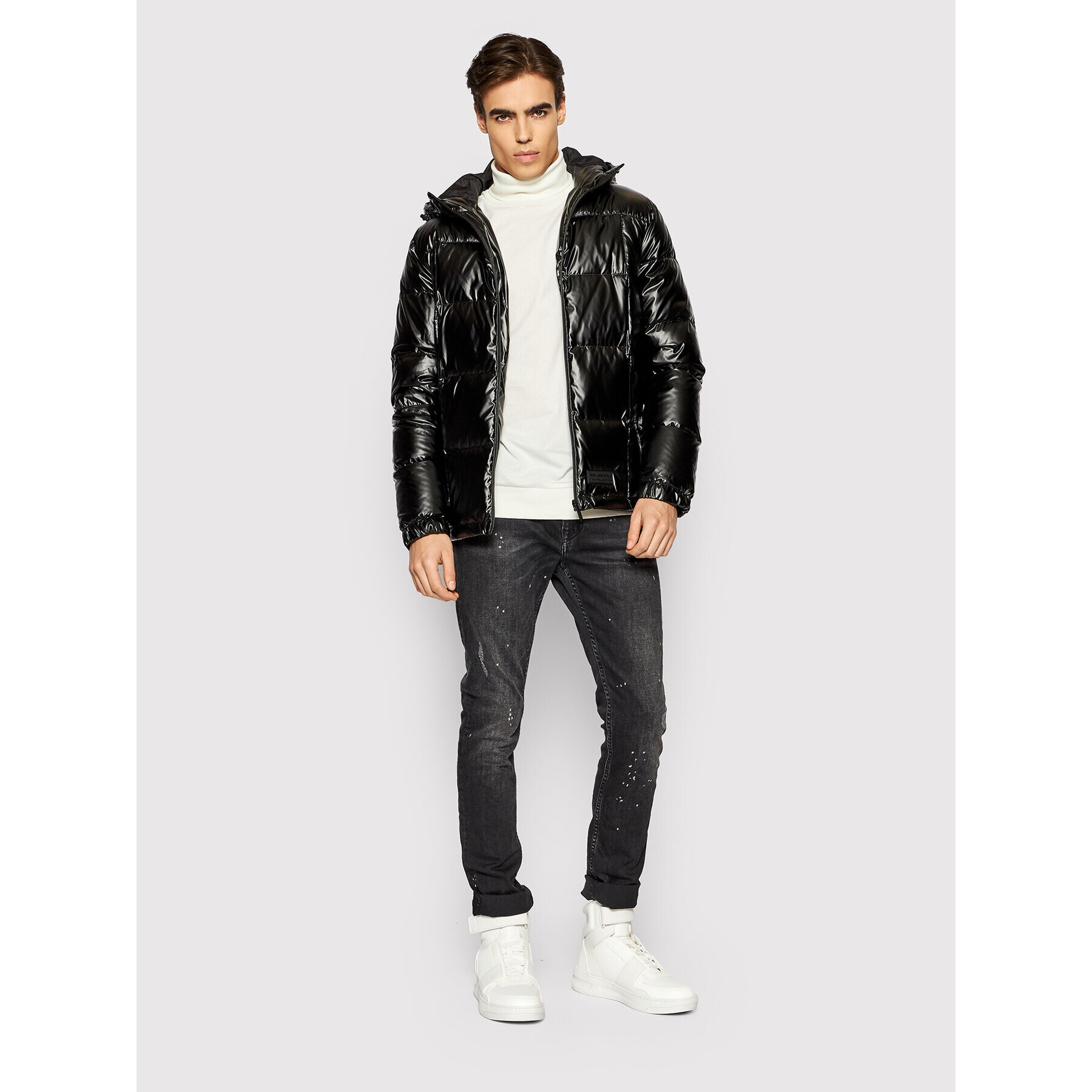 KARL LAGERFELD Пухено яке 505005 512505 Черен Regular Fit - Pepit.bg