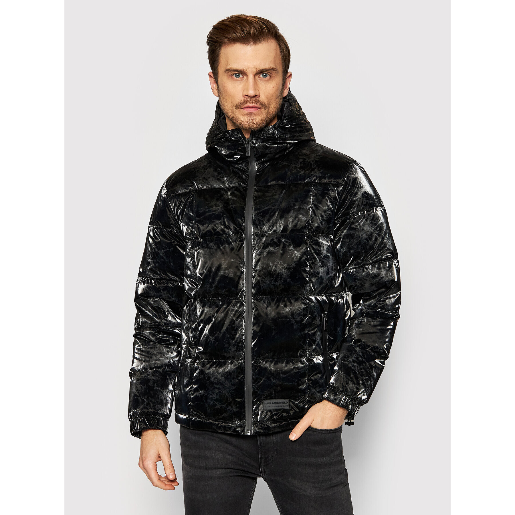 KARL LAGERFELD Пухено яке 505005 512506 Черен Regular Fit - Pepit.bg