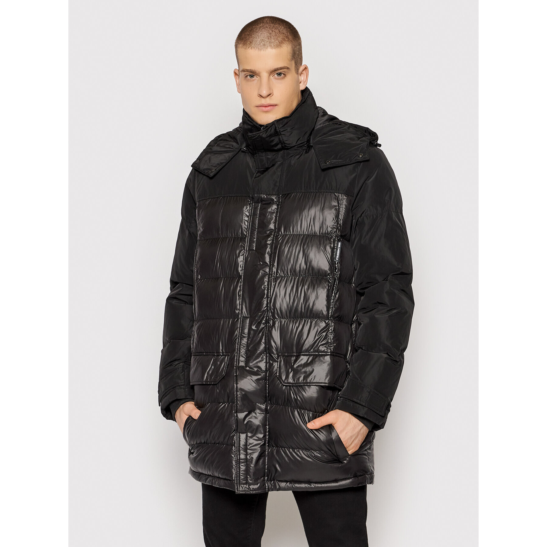 KARL LAGERFELD Пухено яке 505006 512503 Черен Regular Fit - Pepit.bg