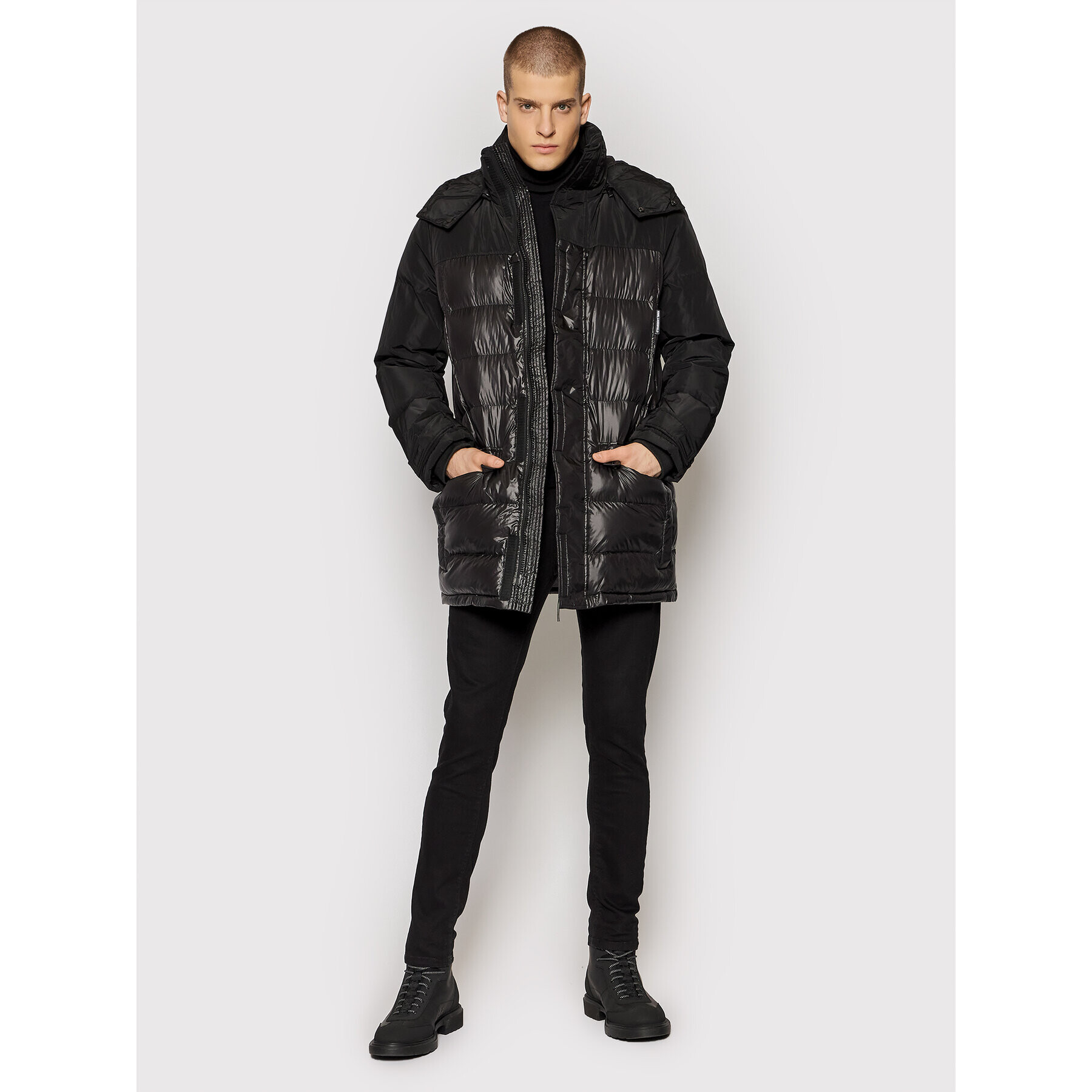 KARL LAGERFELD Пухено яке 505006 512503 Черен Regular Fit - Pepit.bg