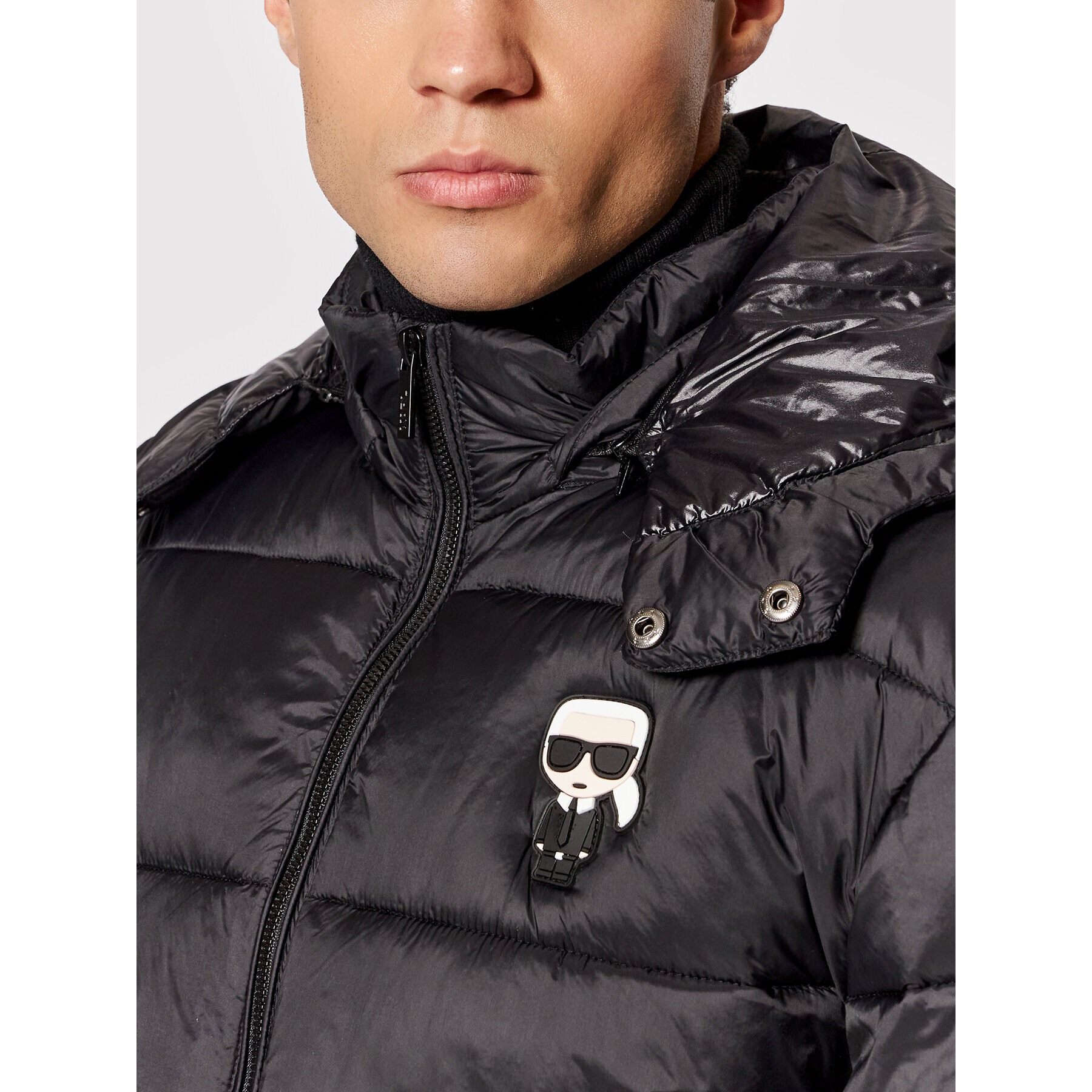 KARL LAGERFELD Пухено яке 505094 512591 Черен Regular Fit - Pepit.bg