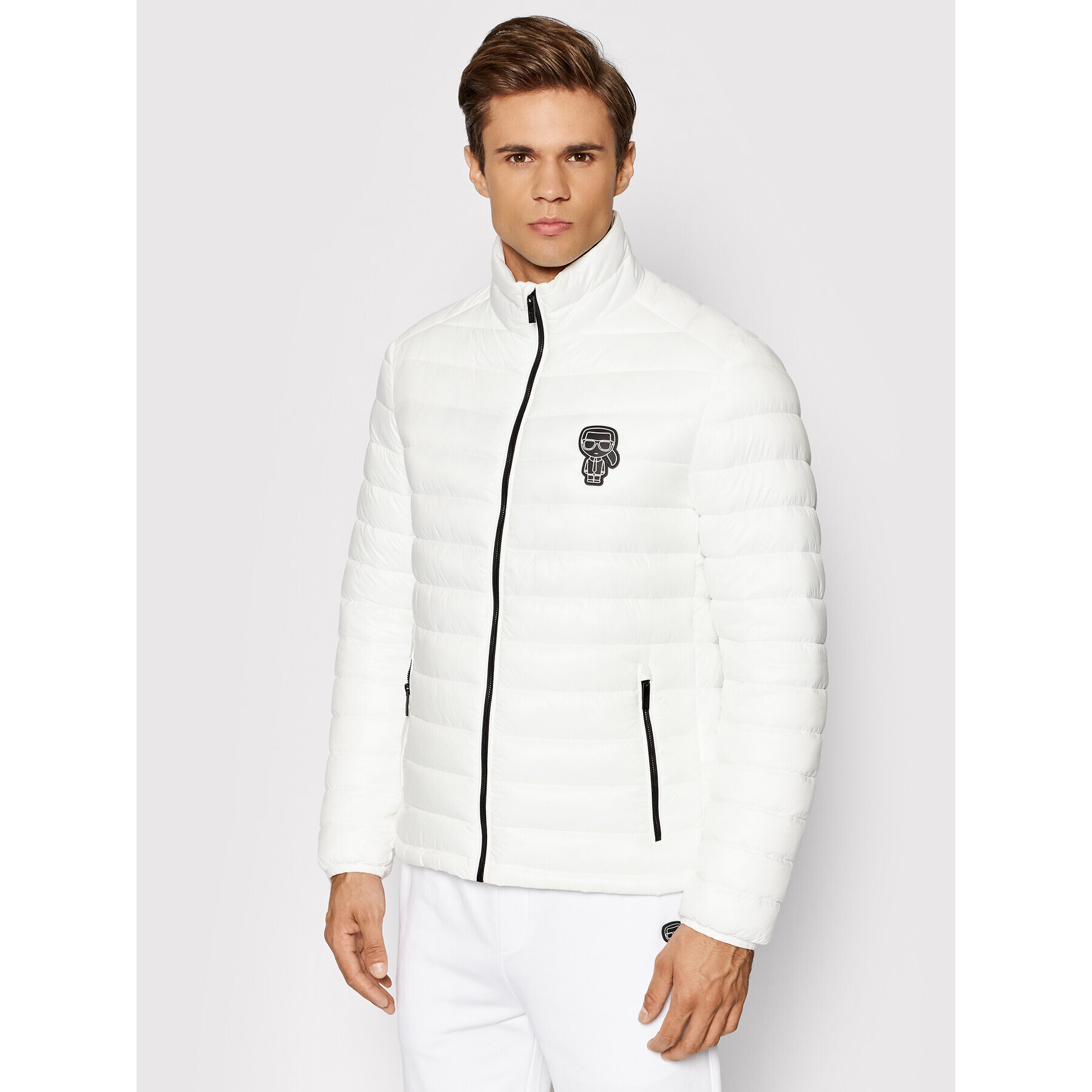 KARL LAGERFELD Пухено яке 505096 512590 Бял Dynamic Fit - Pepit.bg