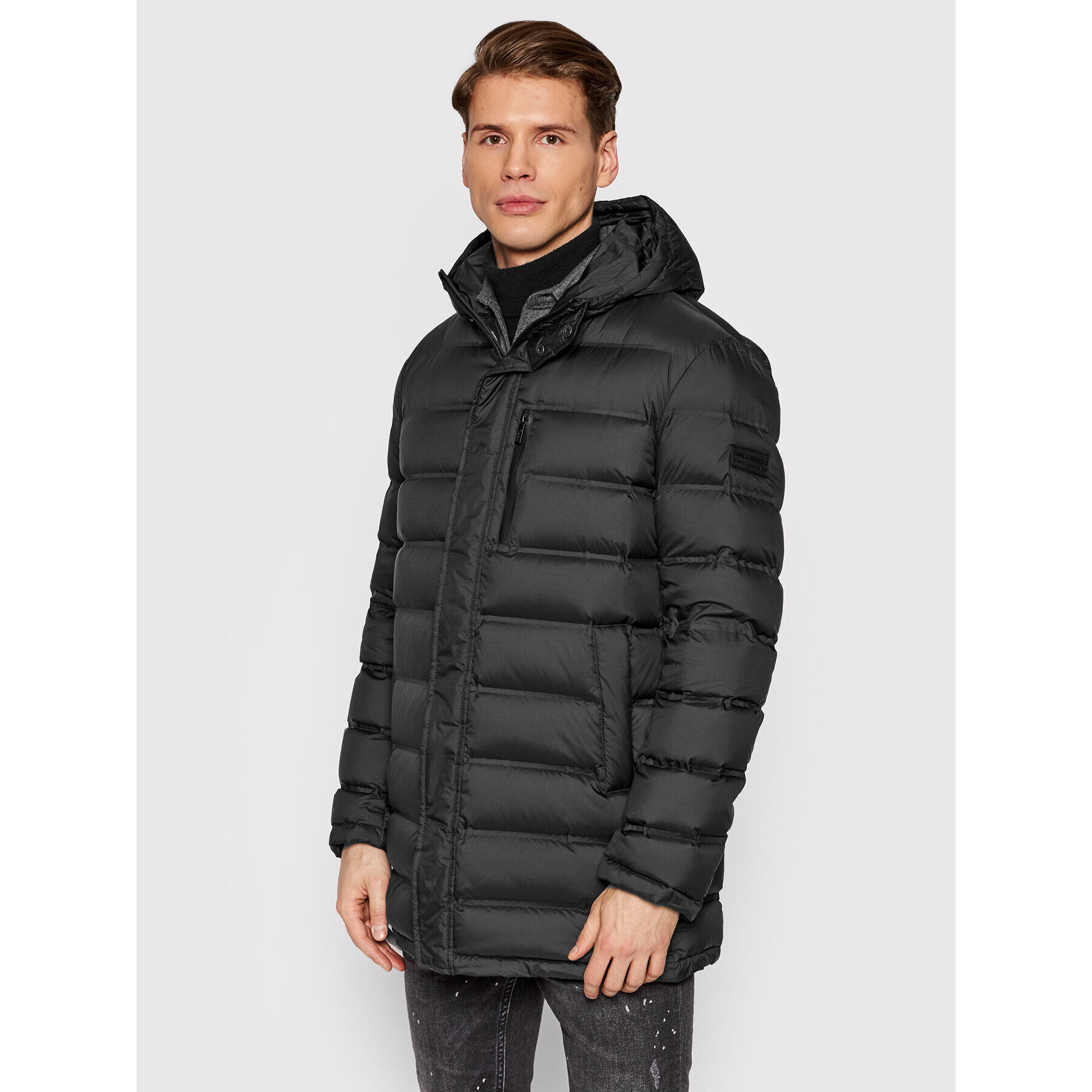 KARL LAGERFELD Пухено яке 505098 512593 Черен Regular Fit - Pepit.bg